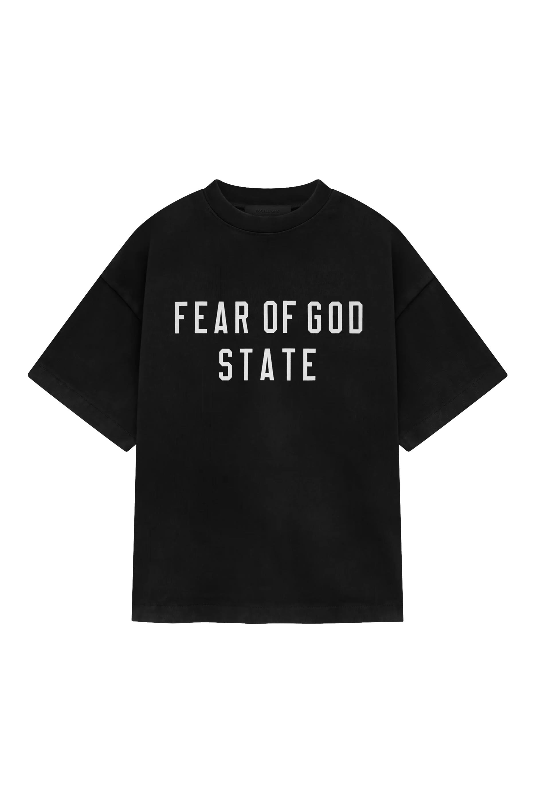 تيشيرت بياقة ضيقة قماش ثقيل للأطفال