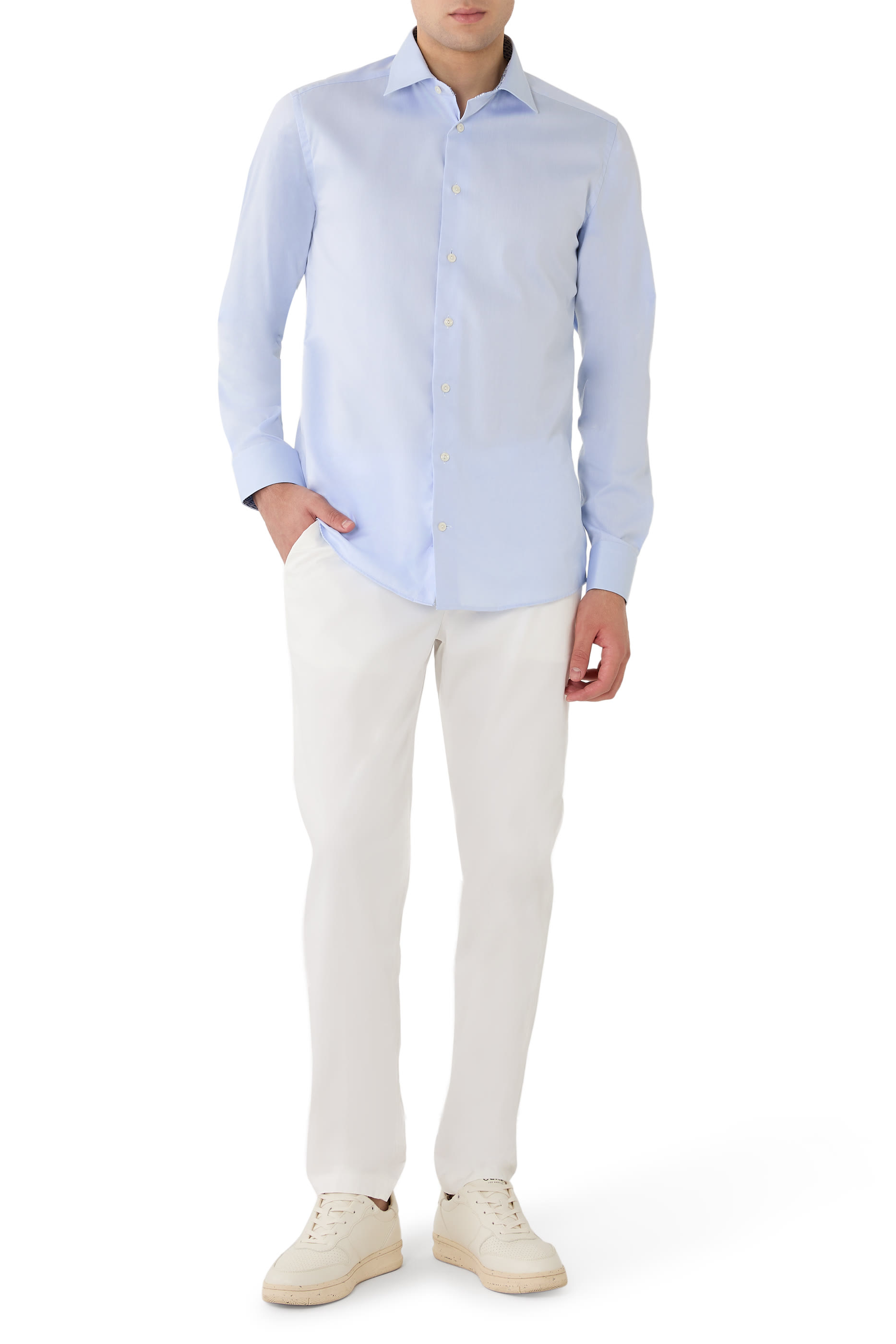 قميص تويل مميز للماركة