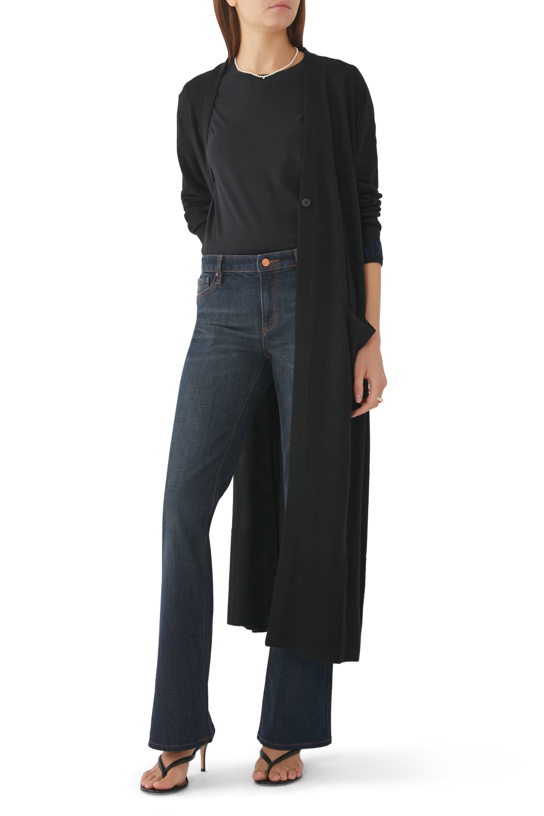 تيشيرت كلاسيكي قطن جيرسي بيما بشعار الماركة AX