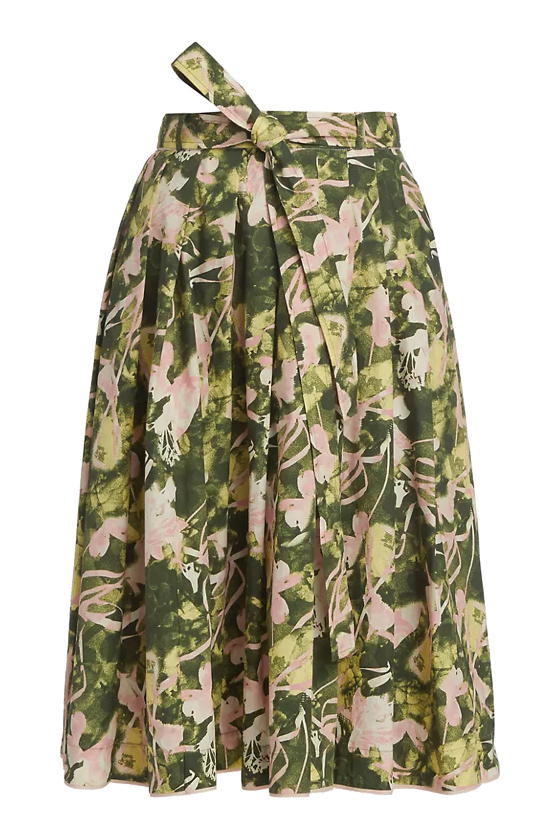 تنورة بحزام ونقشة فلوتينج ايريس