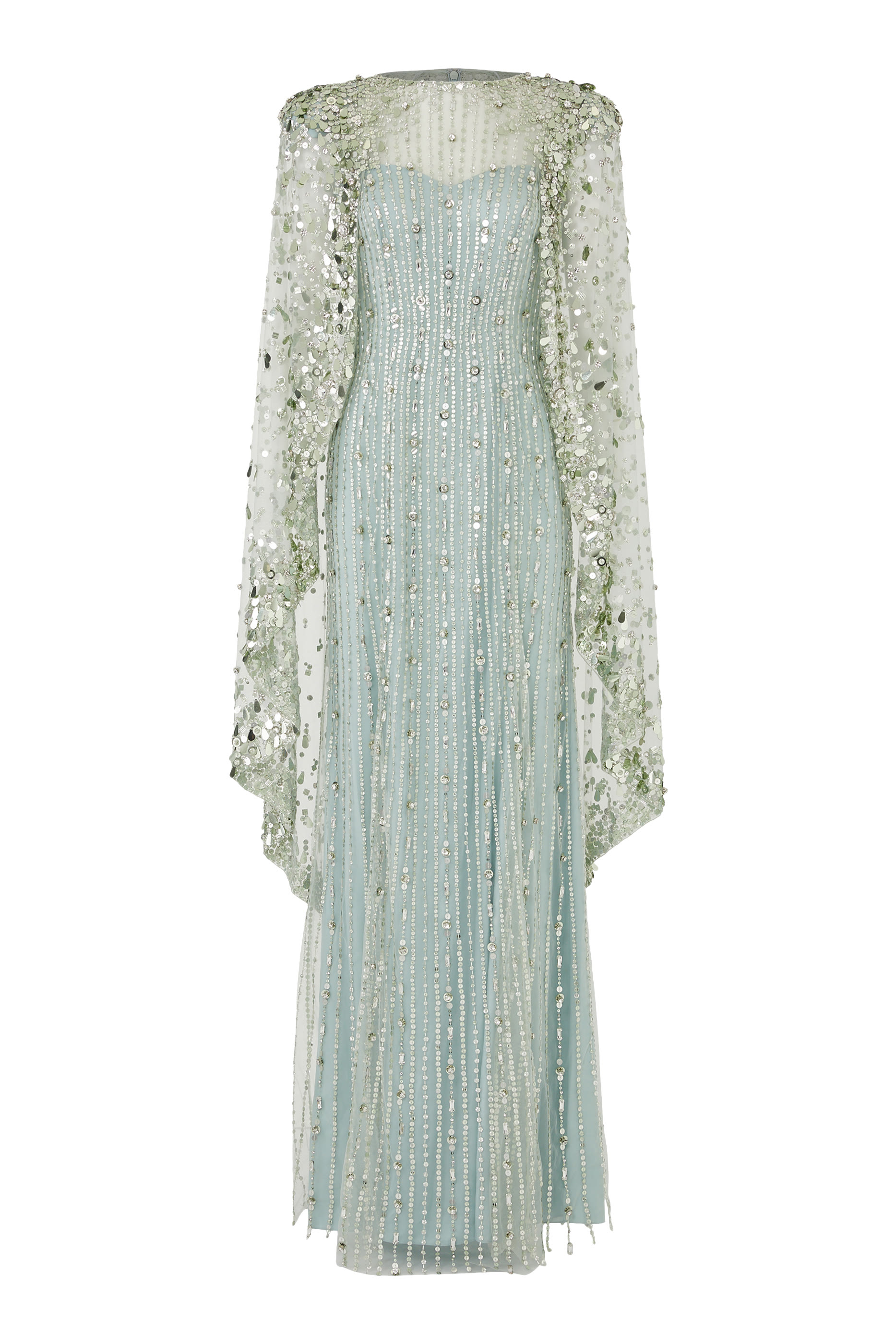 فستان بأكمام  كاب