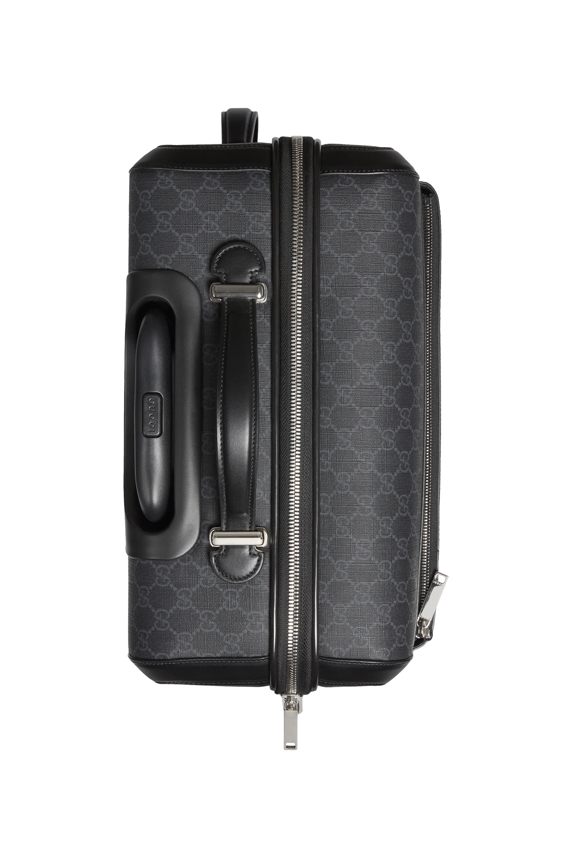 حقيبة سفر بعجلات صغيرة بشعار الماركة