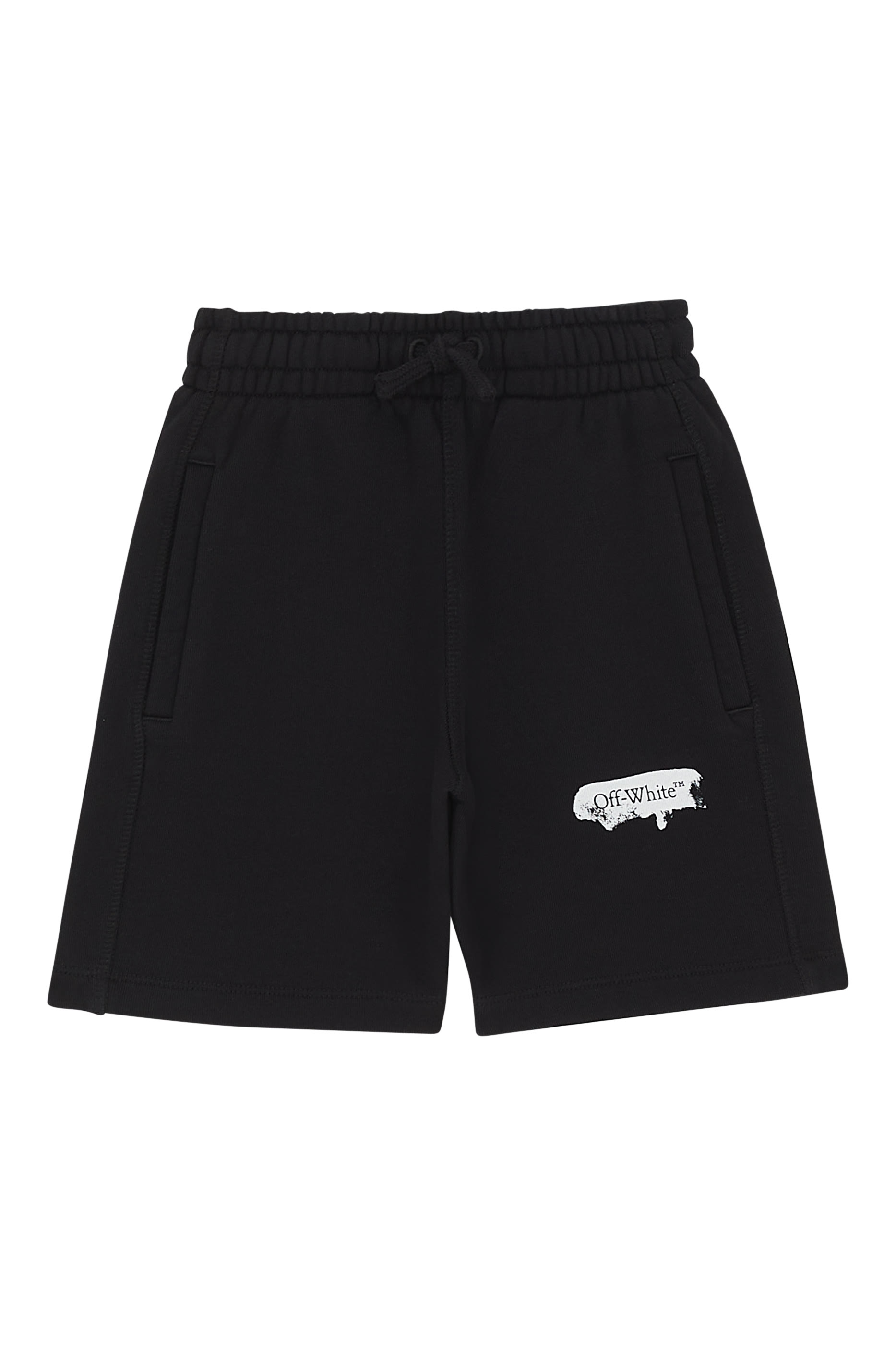 شورت رياضي بطبعات غرافيك بطلاء للأطفال