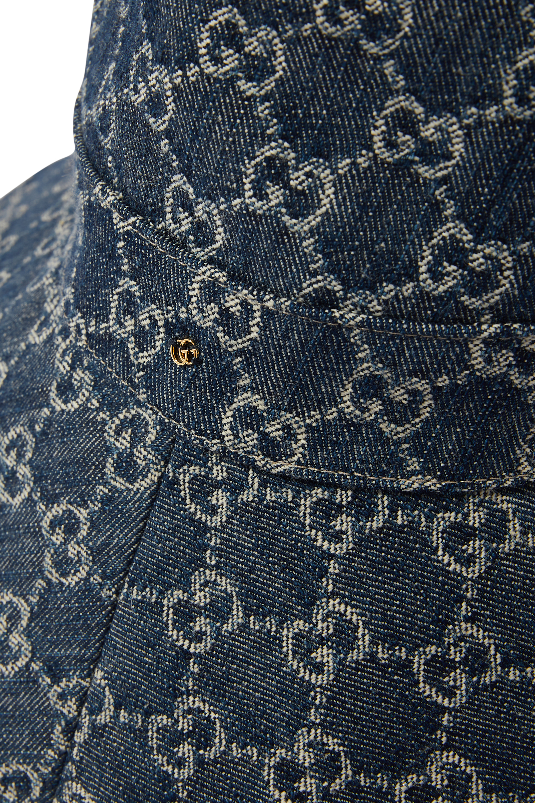 قبعة بحافة عريضة دينم باهت صديق للبيئة