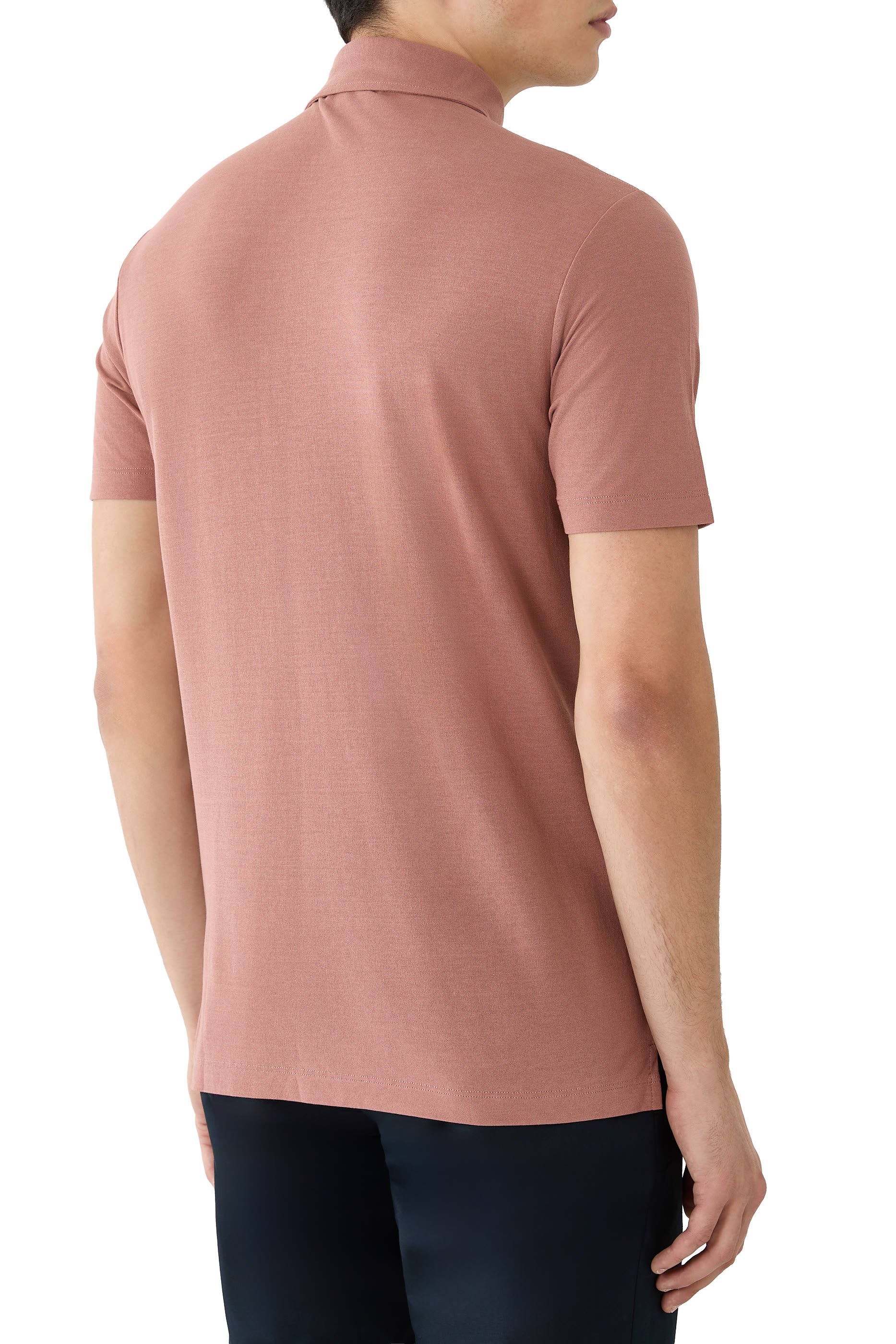 قميص بولو بقصة ضيقة آيس كوتون