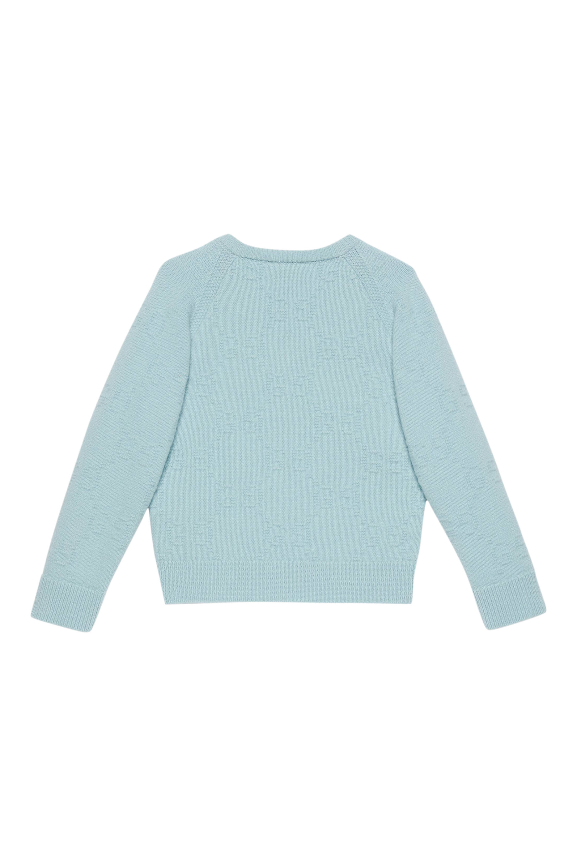 كنزة صوف بحرفي شعار الماركة بتصميم متداخل