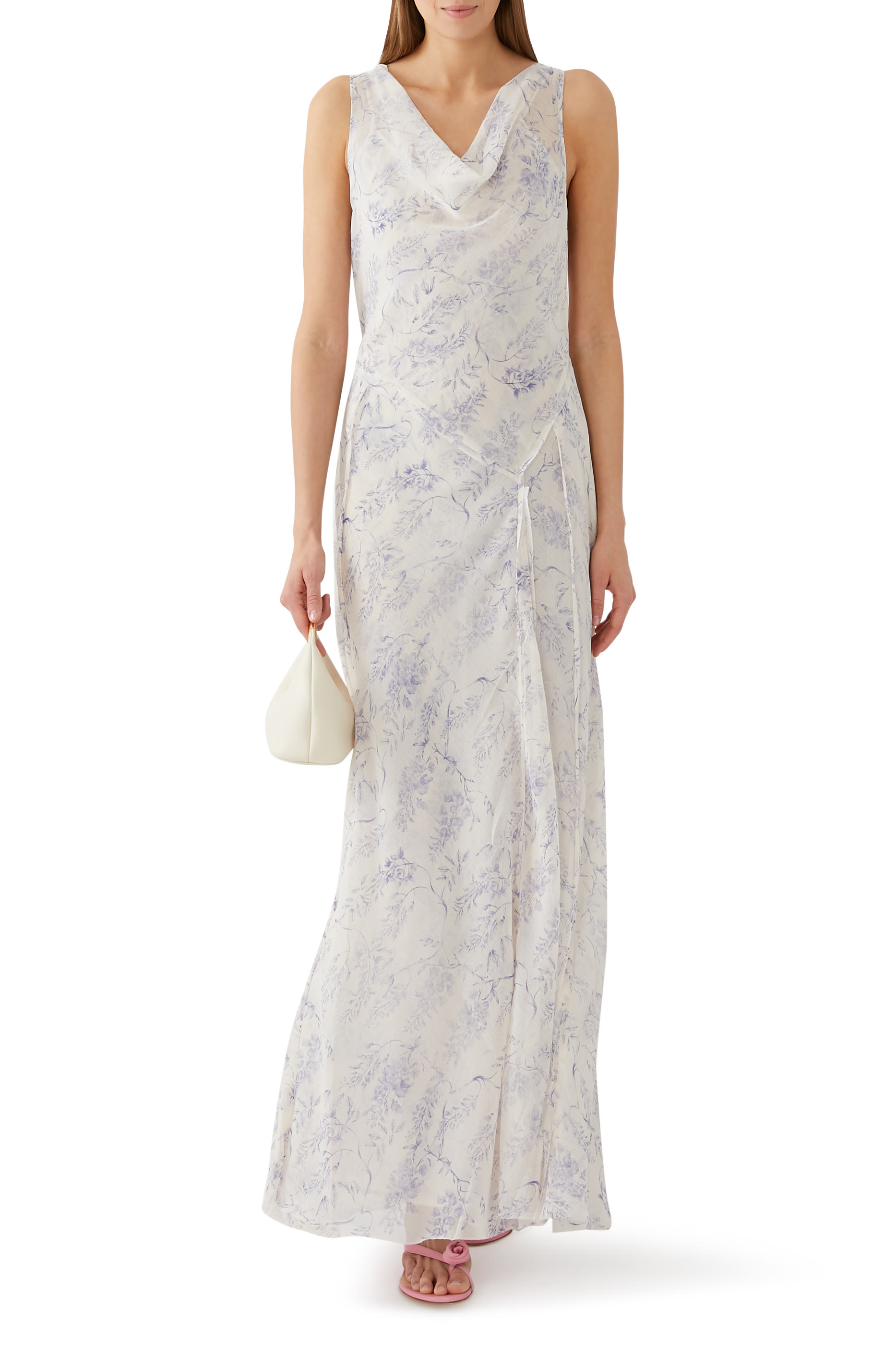 فستان ديتي بطبعة شيفون