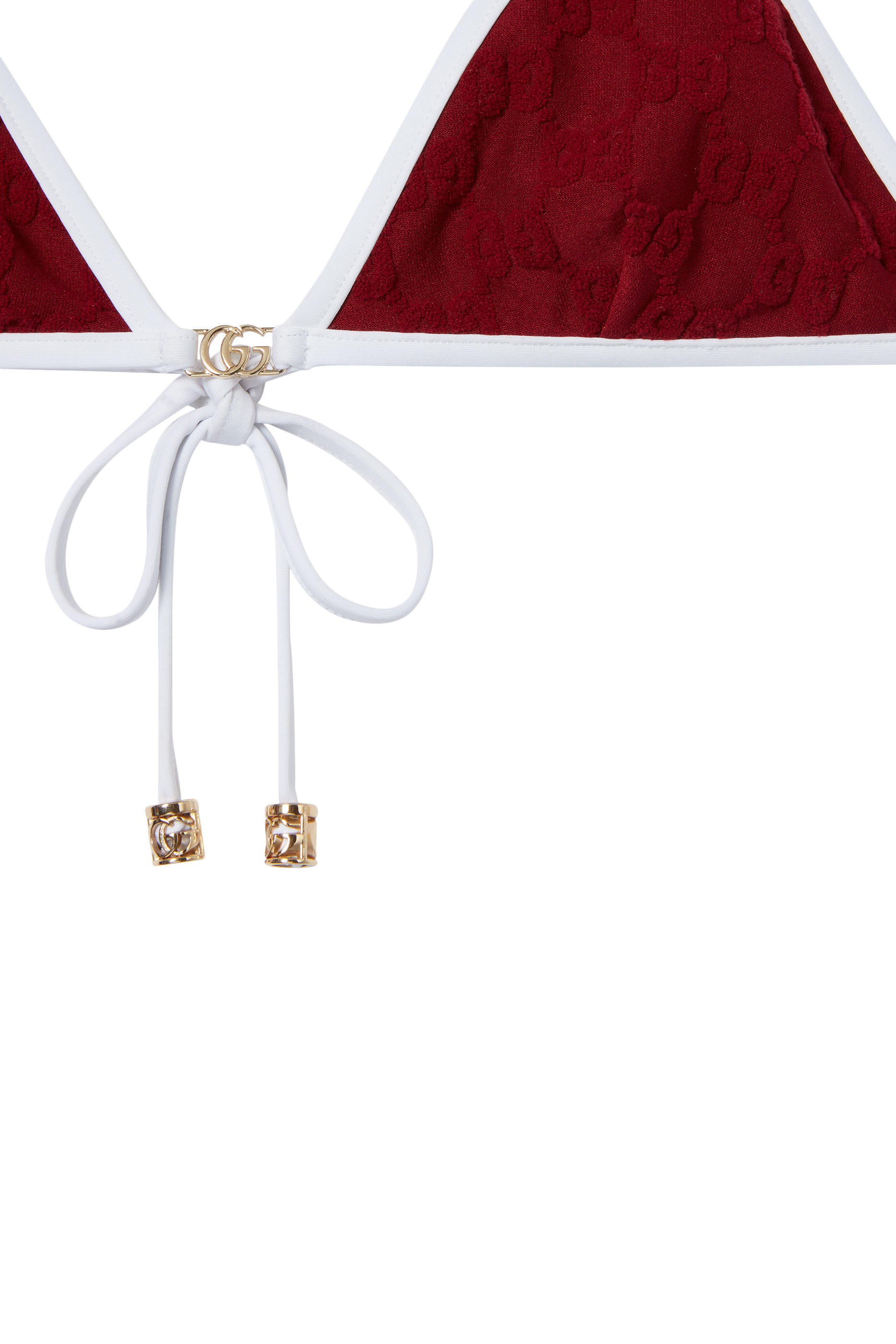 طقم بيكيني بشعار الماركة قماش تيري