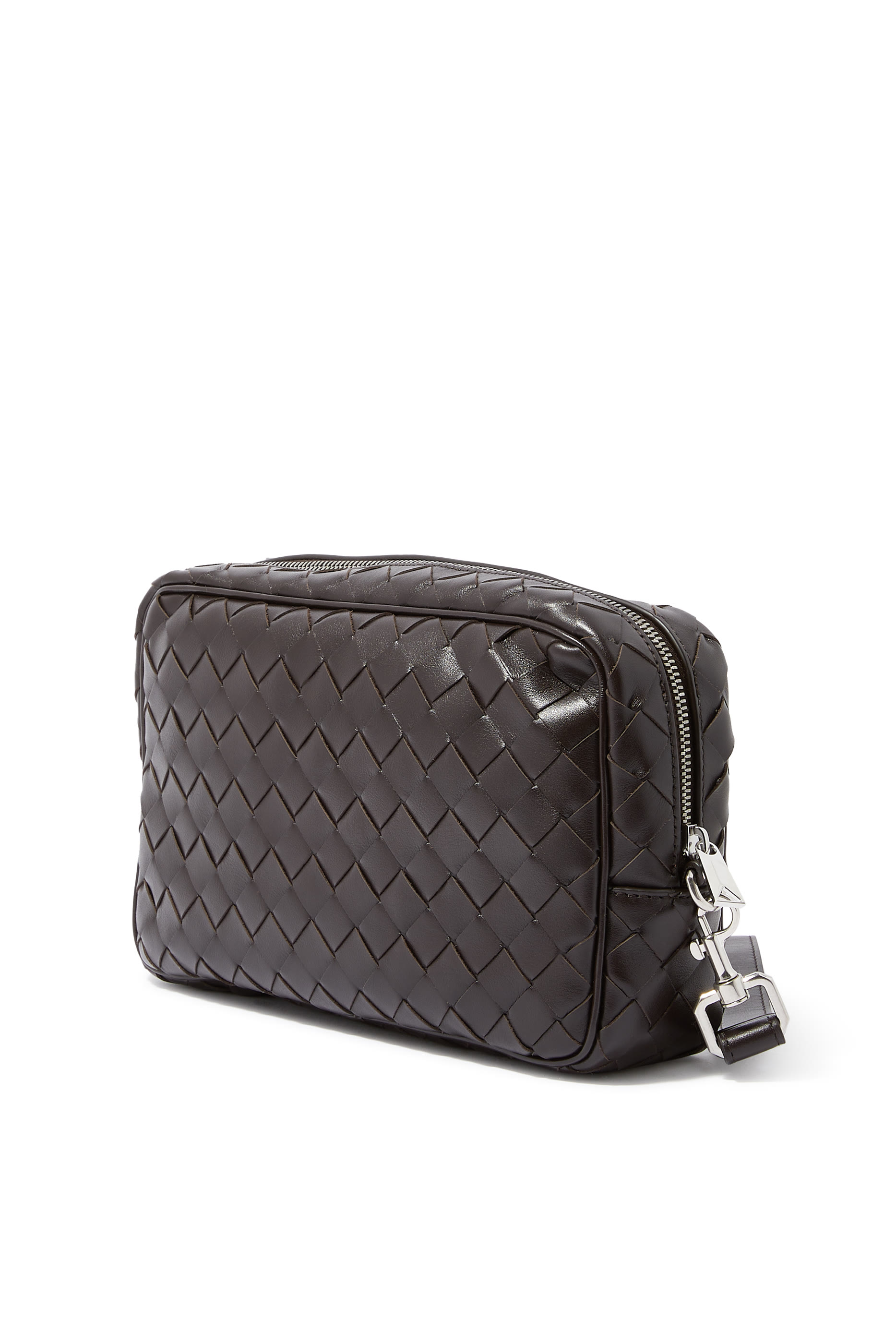 حقيبة صغيرة بتصميم مجدول بحمالة معصم