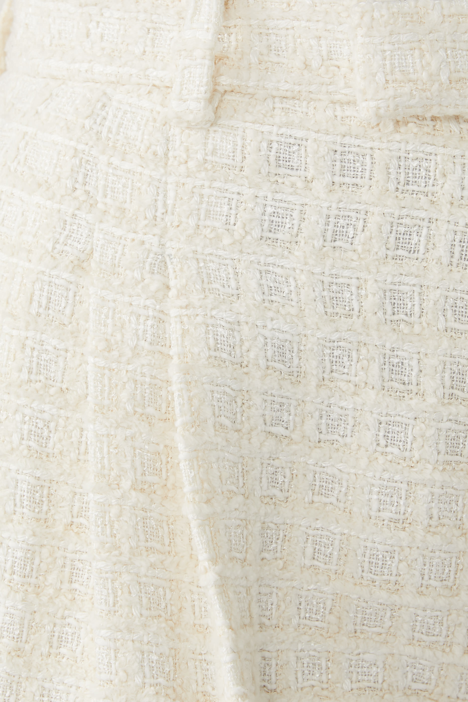 بنطال تويد بقصة ساق واسعة