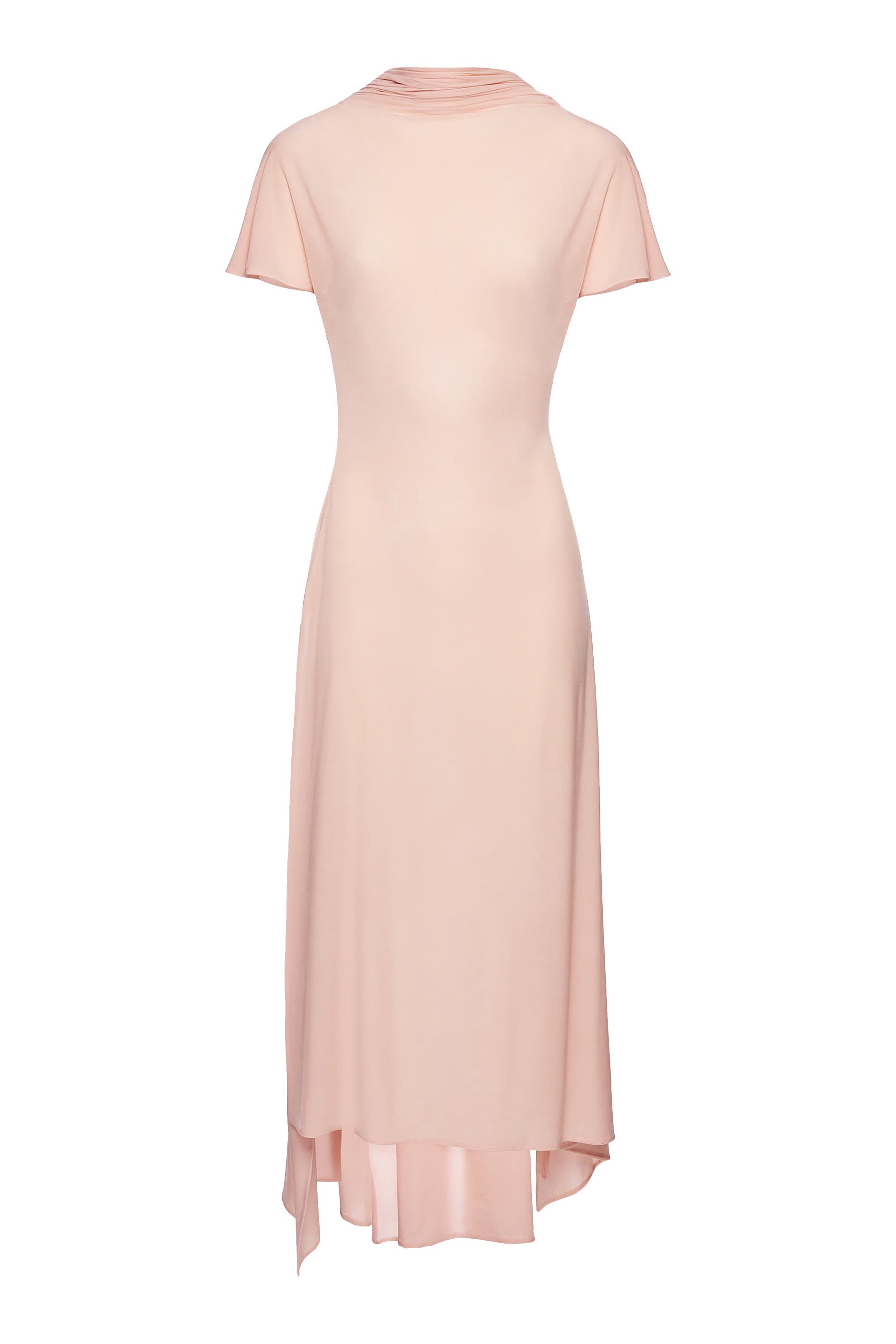 فستان متوسط الطول مزين بوشاح