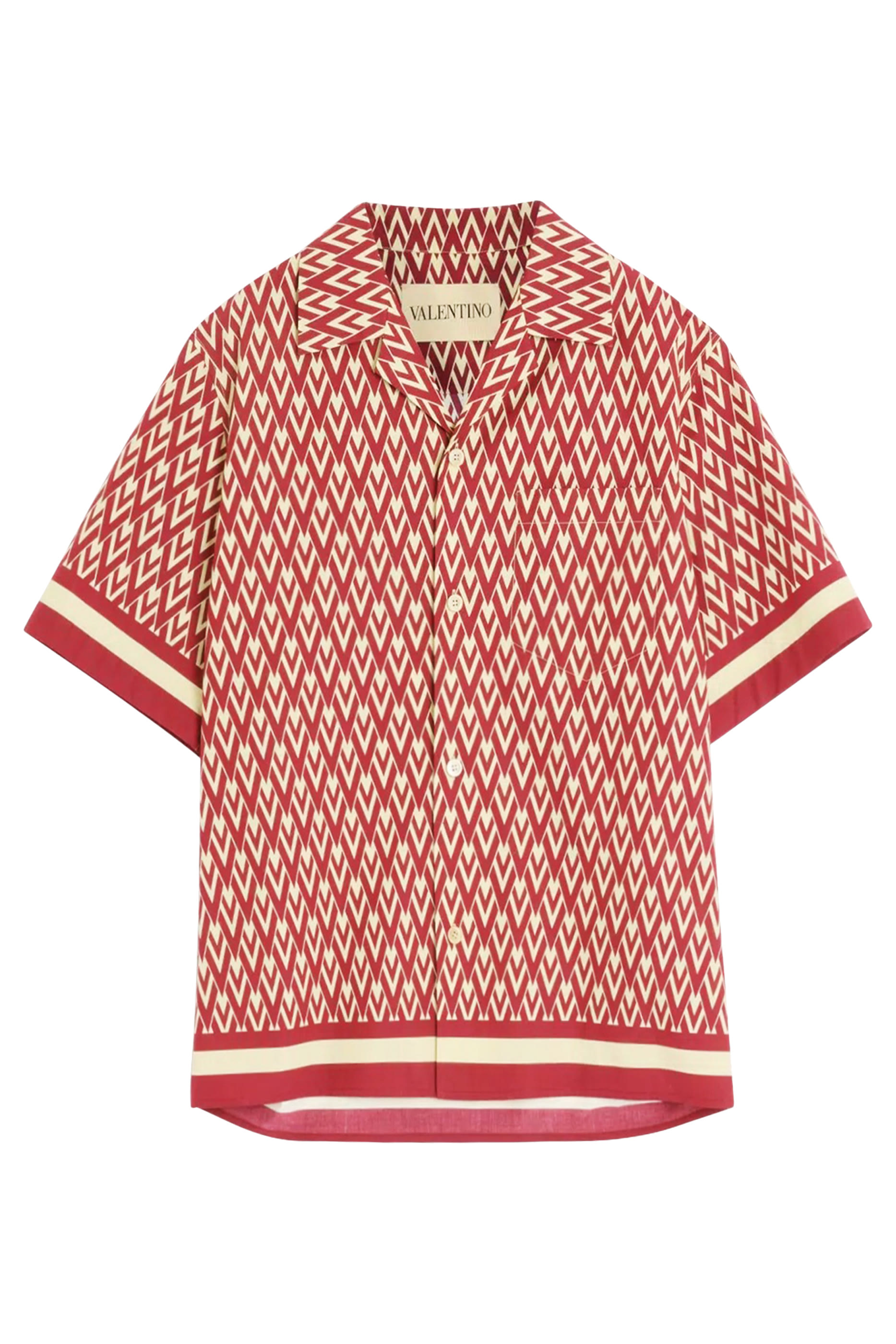 قميص مزين كليا بشعار الماركة