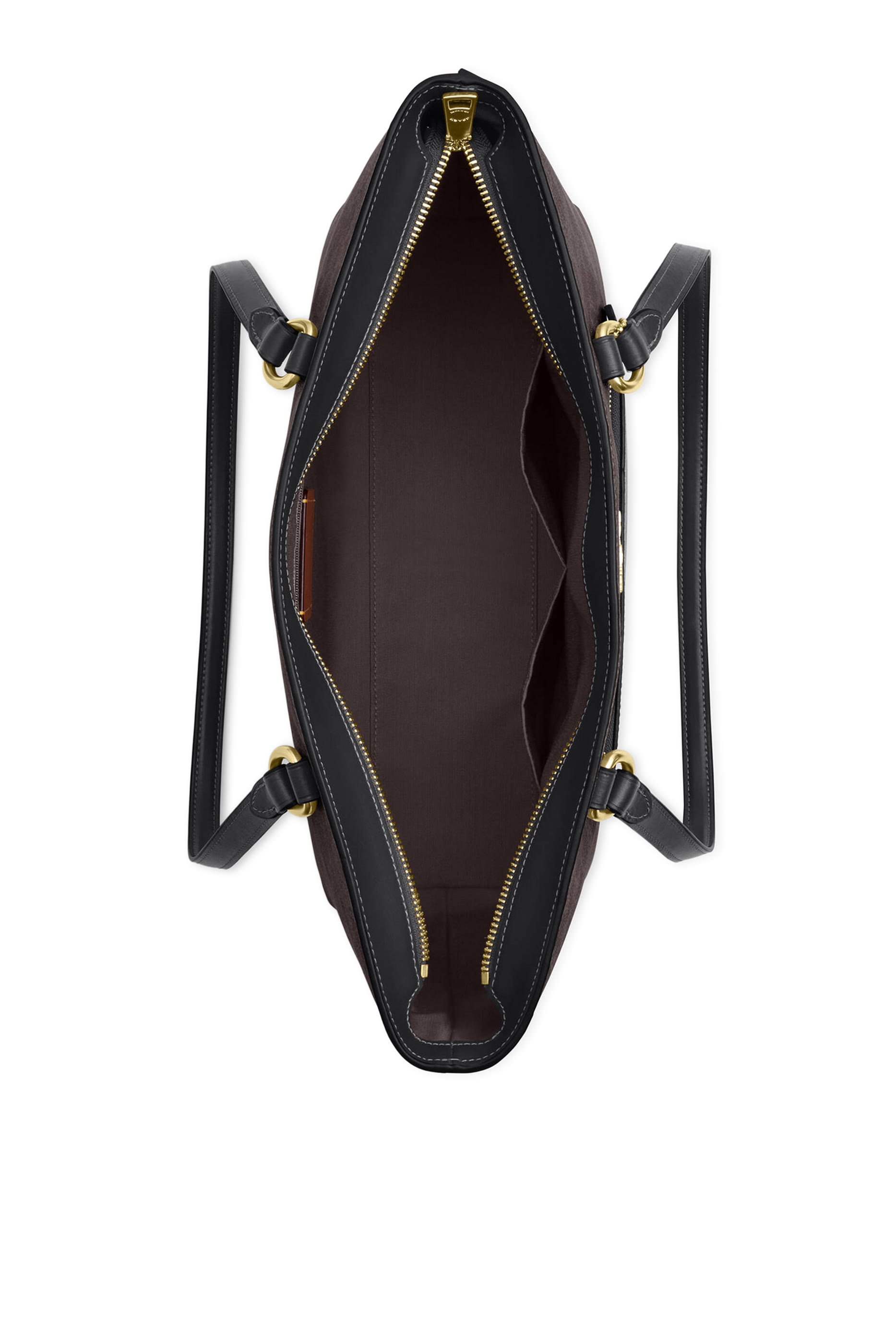 حقيبة يد ستيشن قماش قنب بشعار الماركة