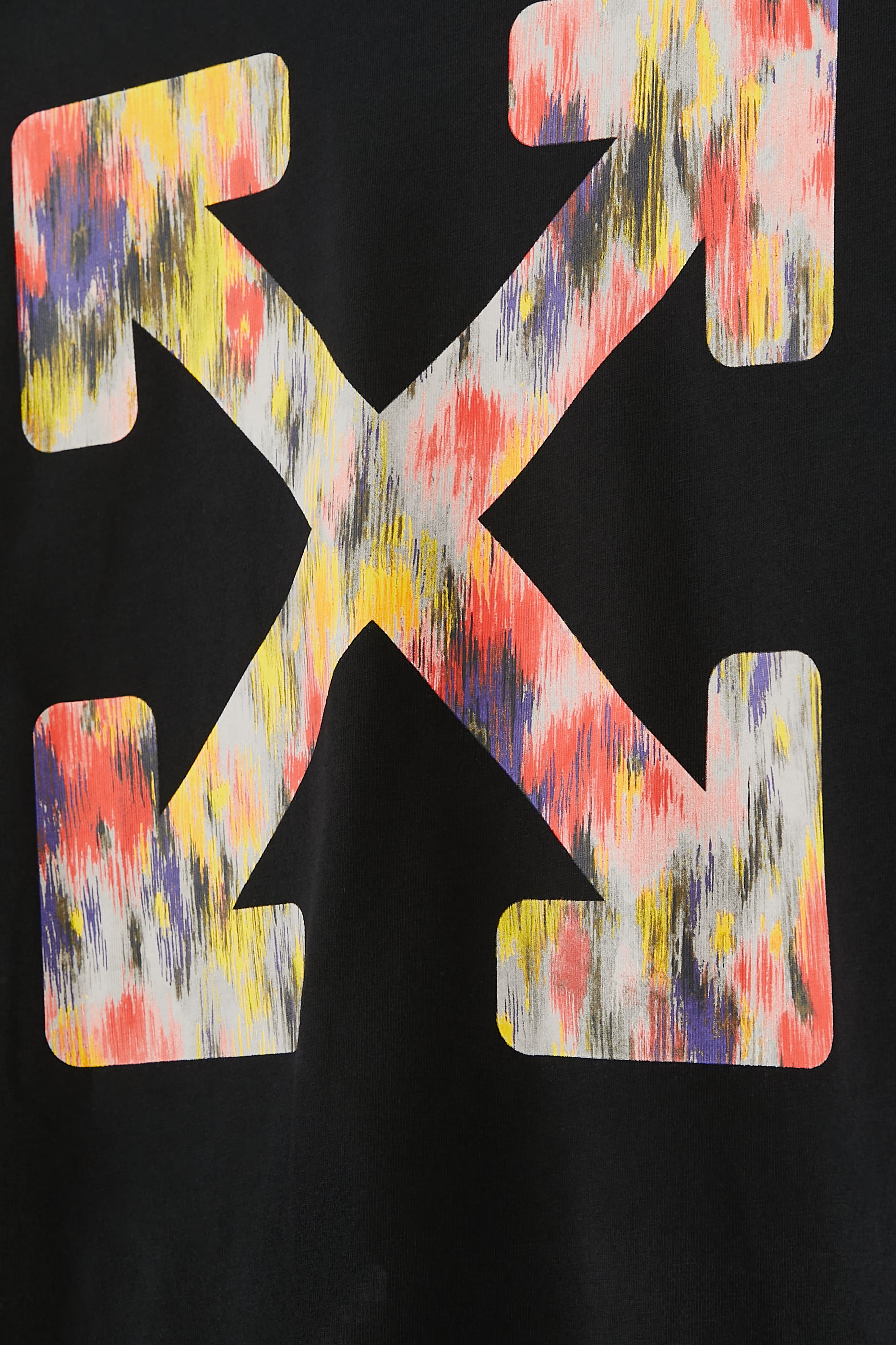 تيشيرت بأكمام قصيرة بنقشة زهور وشعار الماركة للأطفال