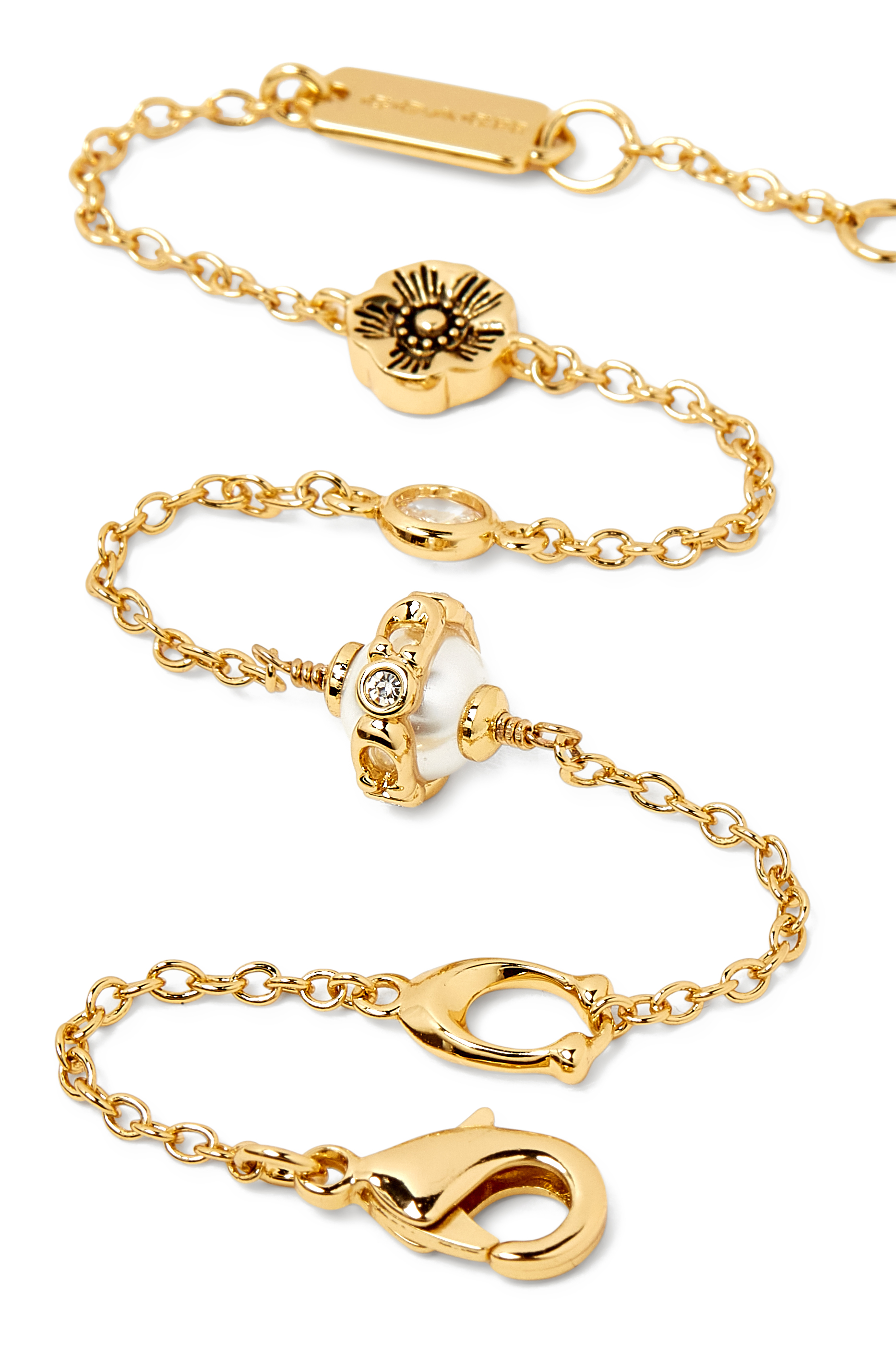 سوار بيرل اورب فليكس مرصع بأحجار زركونيا نحاس مطلي