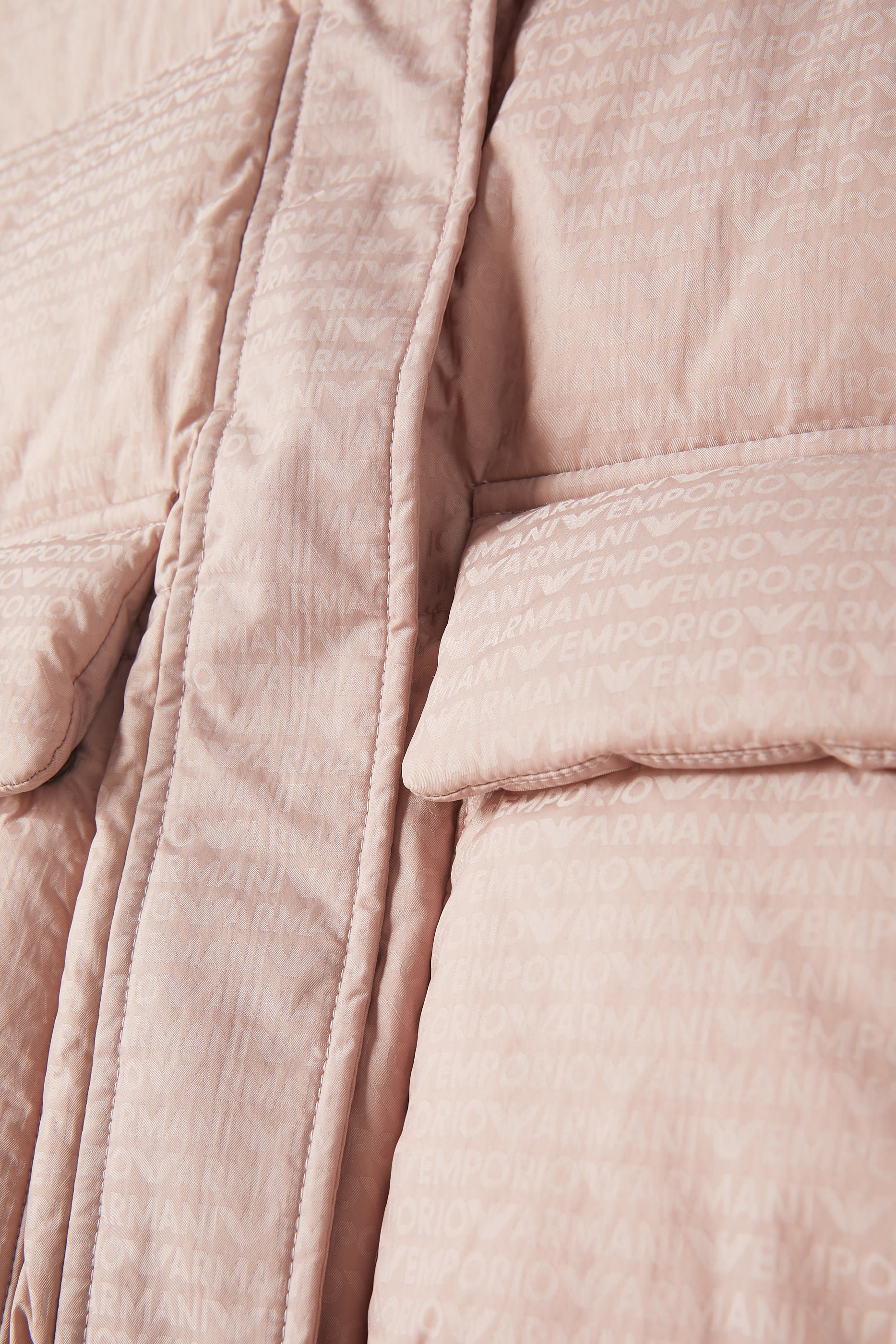 هودي مبطن طويل بشعار الماركة للأطفال