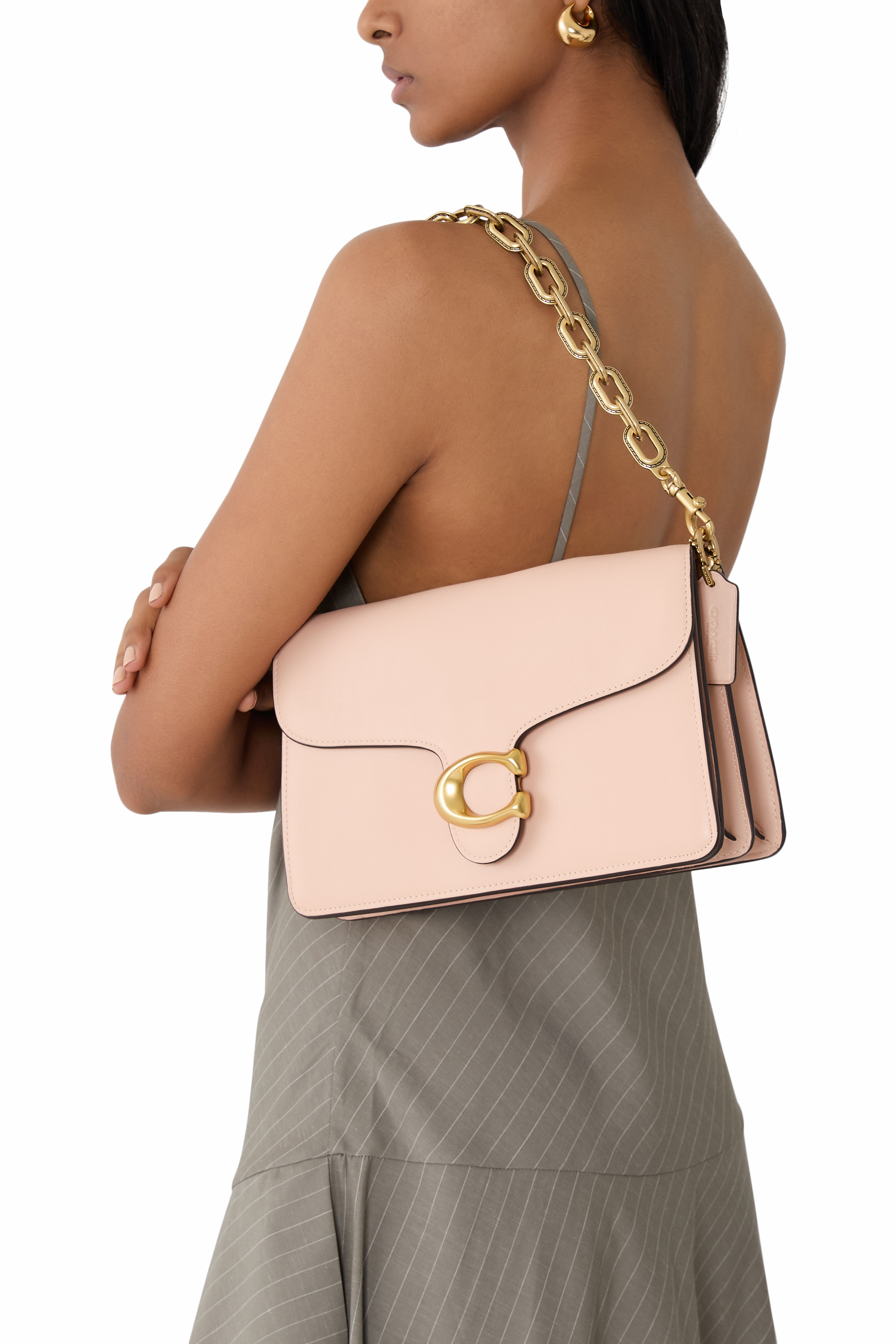 حقيبة كتف تابي بسلسلة