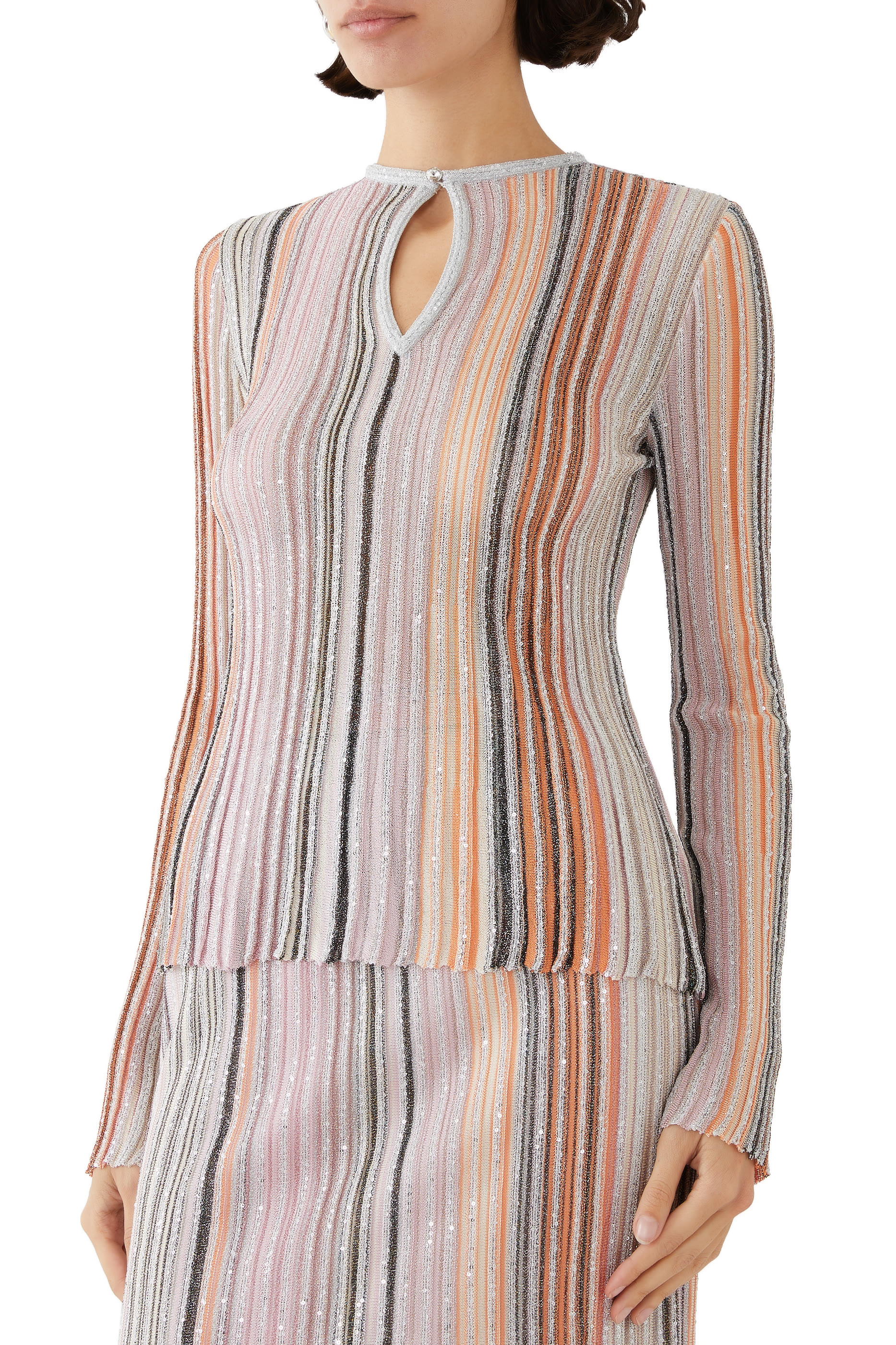 بلوزة برادايس نسيج مطرز بالترتر