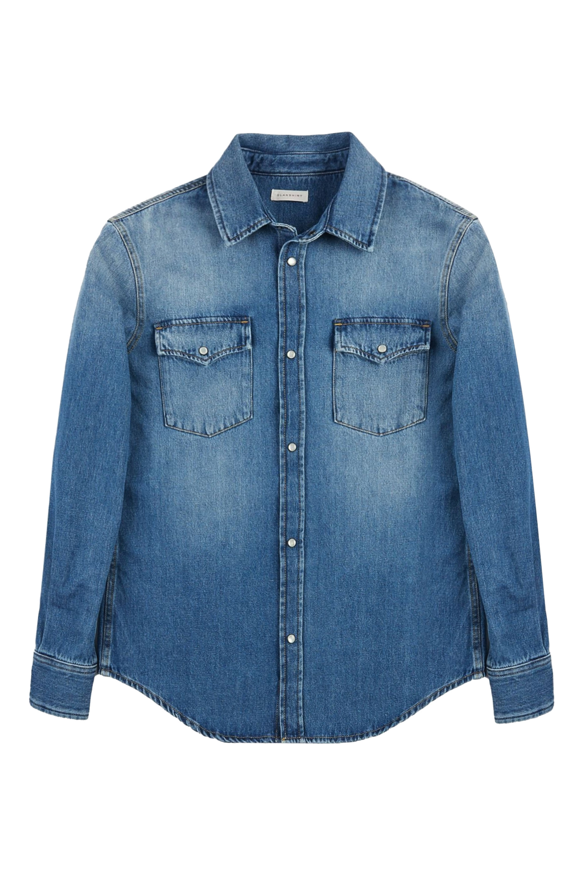 قميص غلانشريت بتصميم جاكيت دنيم