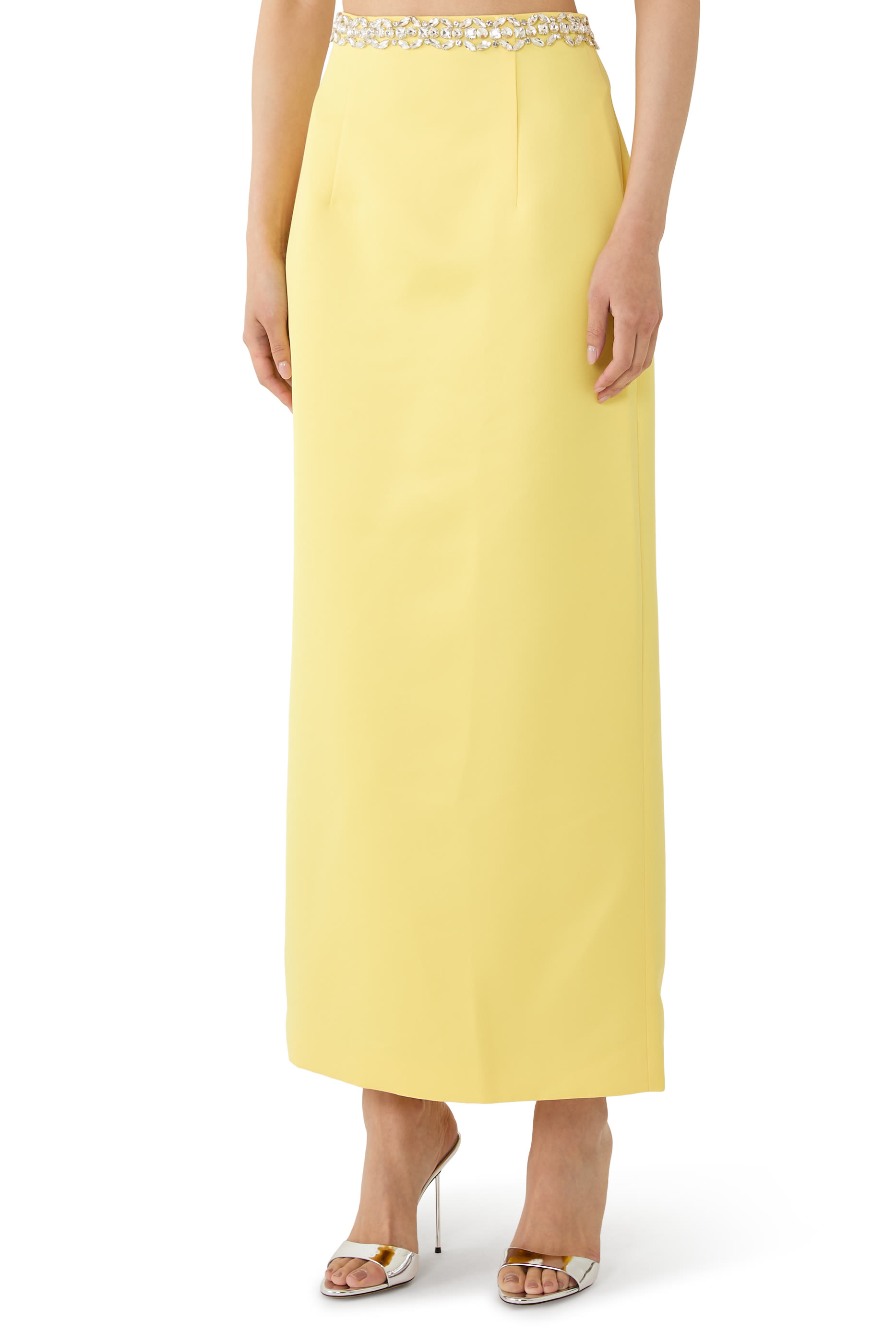 تنورة كيرا طويلة مرصعة بأحجار