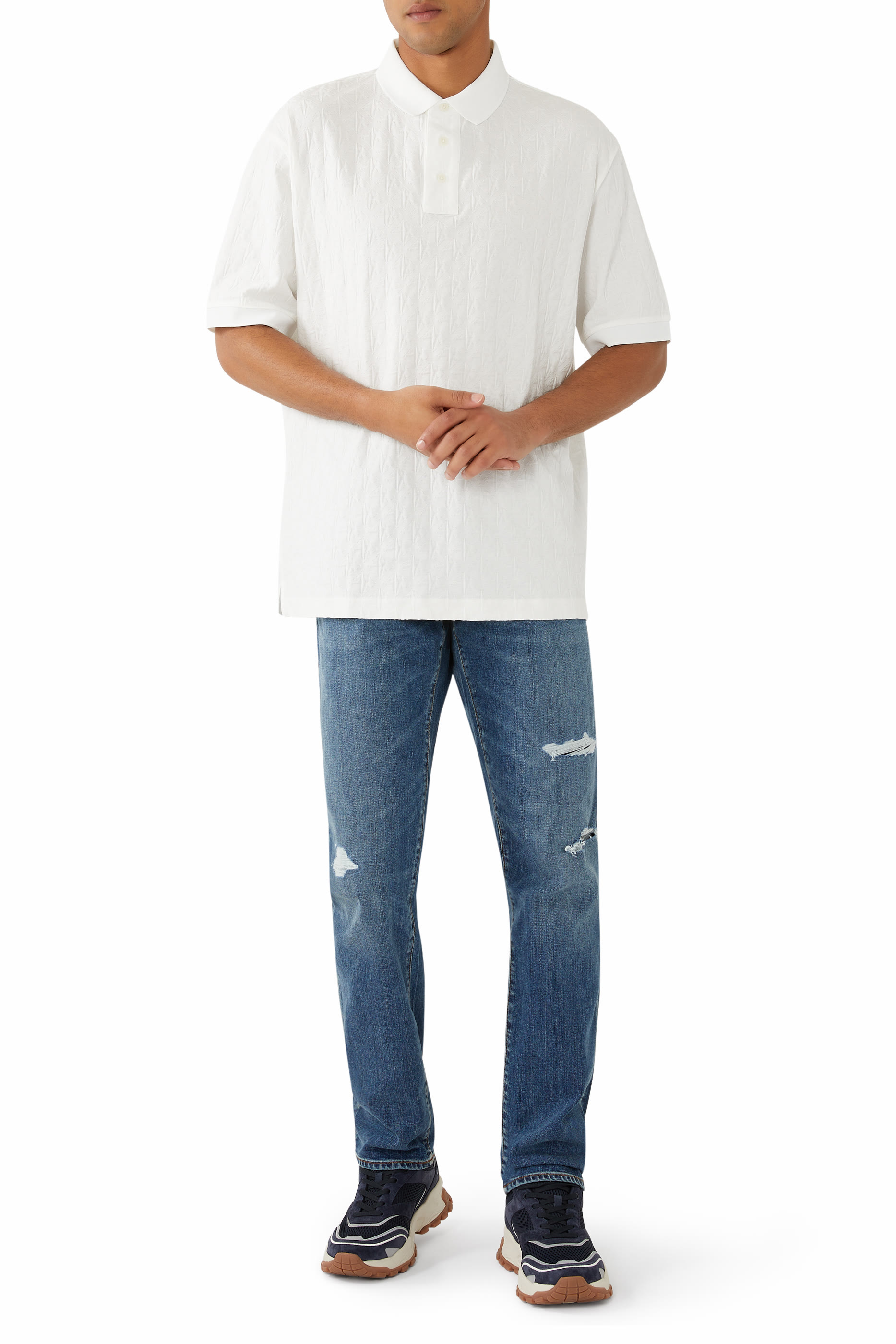 قميص بولو بقصة عادية