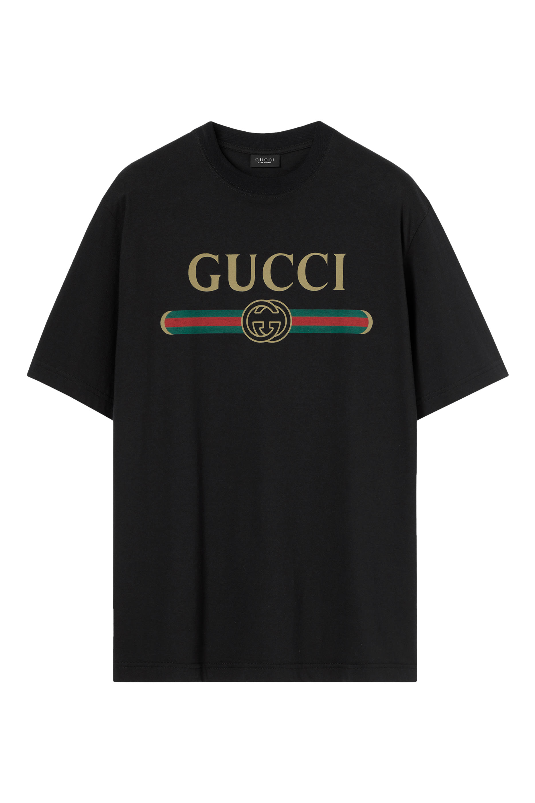 تيشيرت مزين بطبعة مزيج حرير جيرسيه