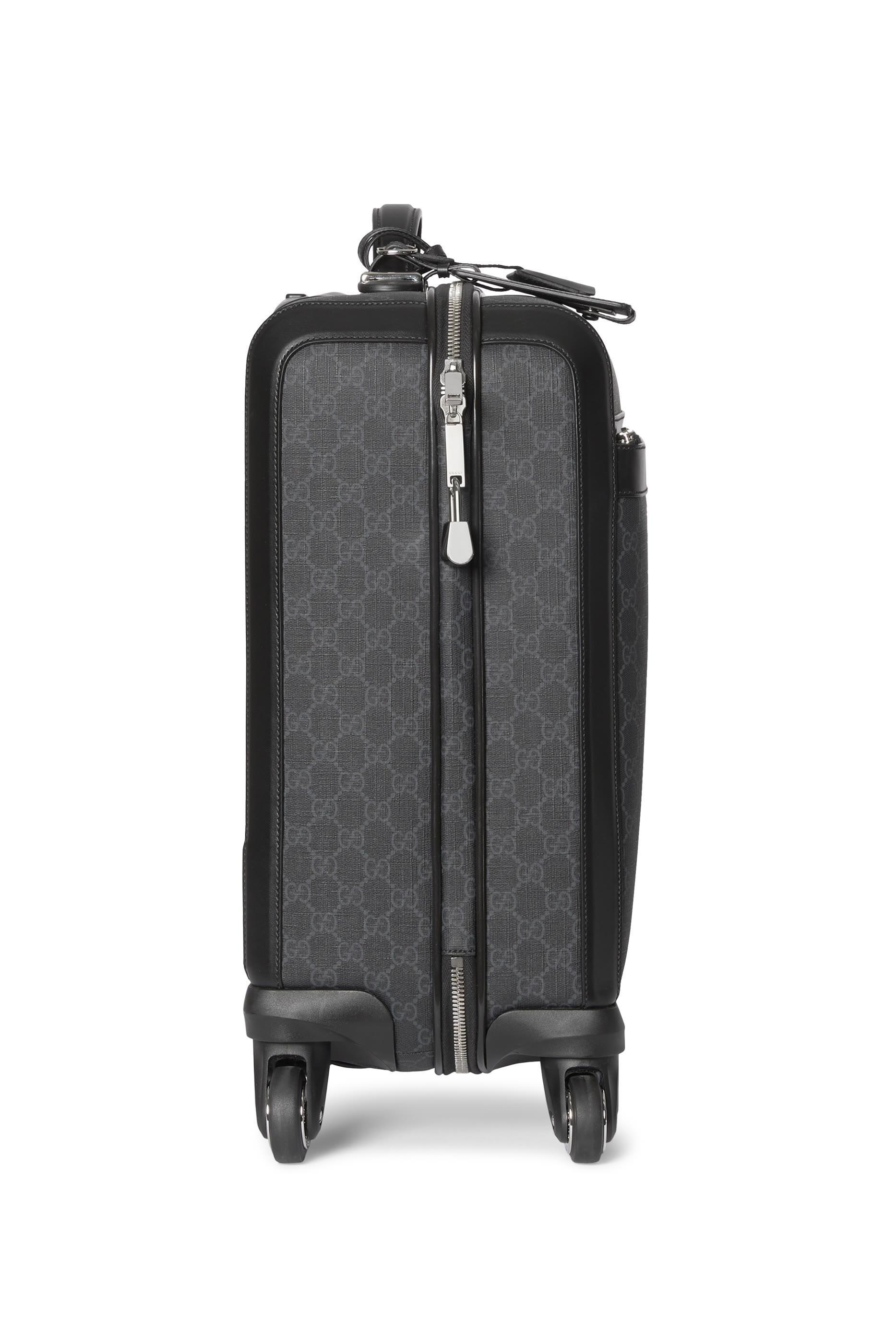 حقيبة سفر بعجلات صغيرة بشعار الماركة