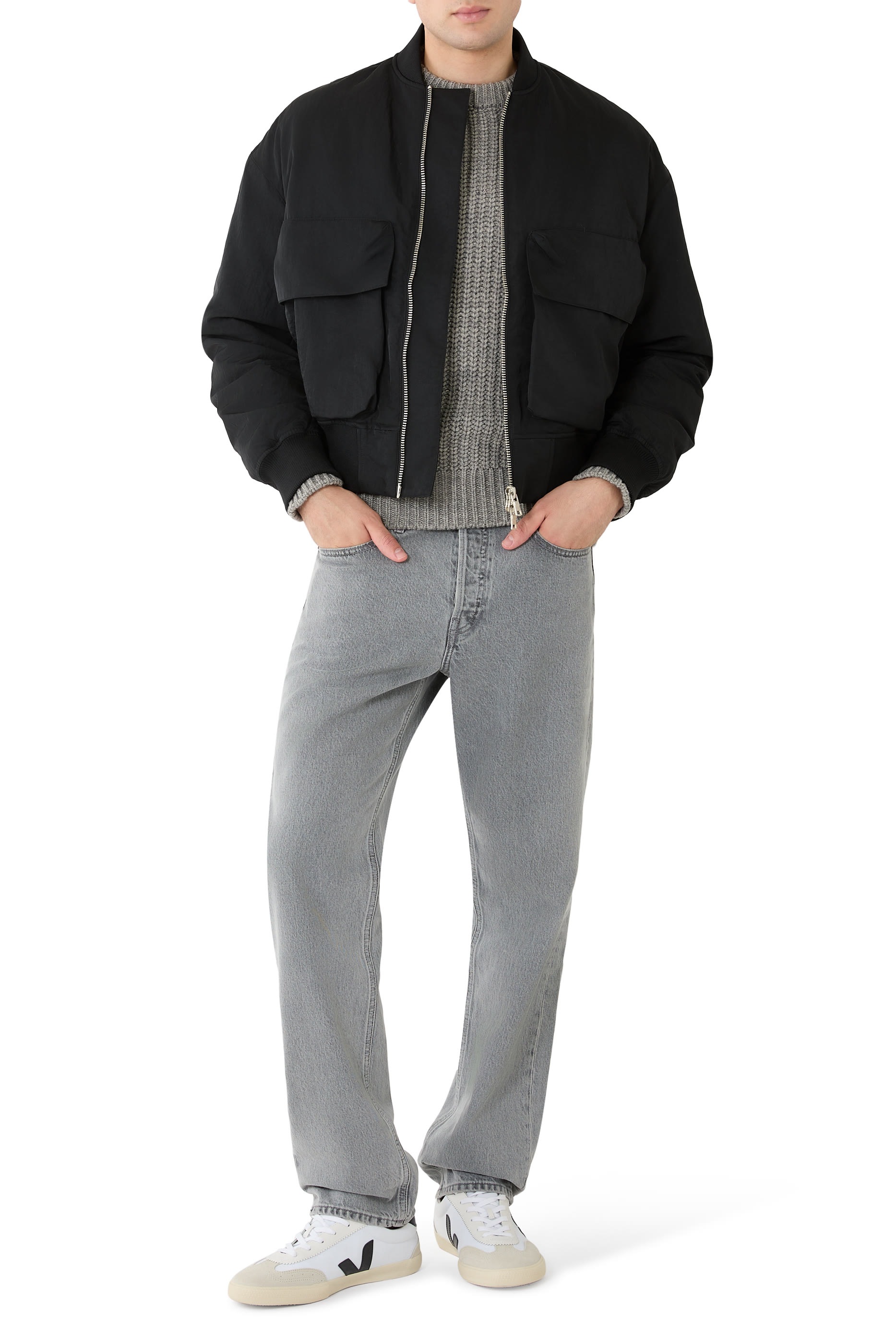 جاكيت بومبر نايلون ناعم