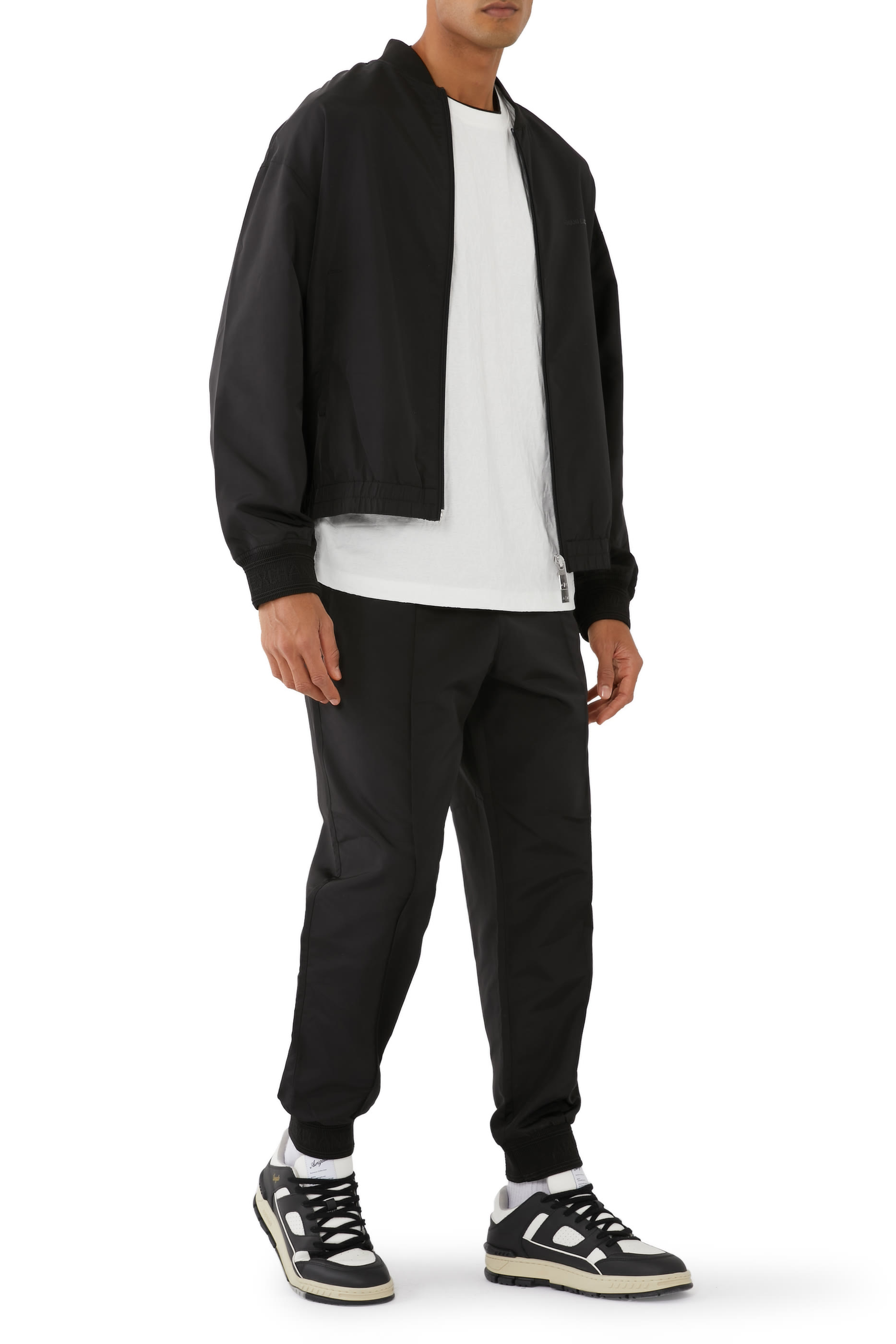 بنطال رياضي بشريط بشعار الماركة