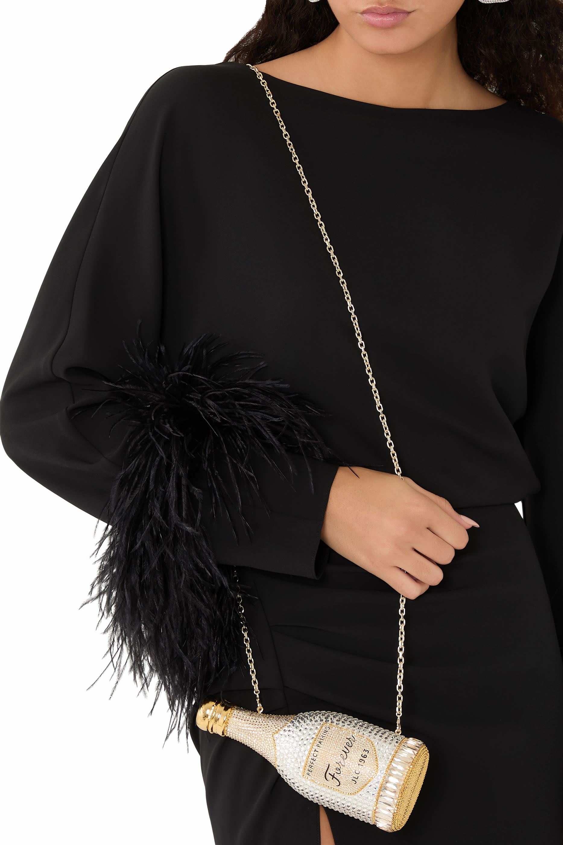  حقيبة كلاتش بيسبوك شامبين بوتل فوريفر