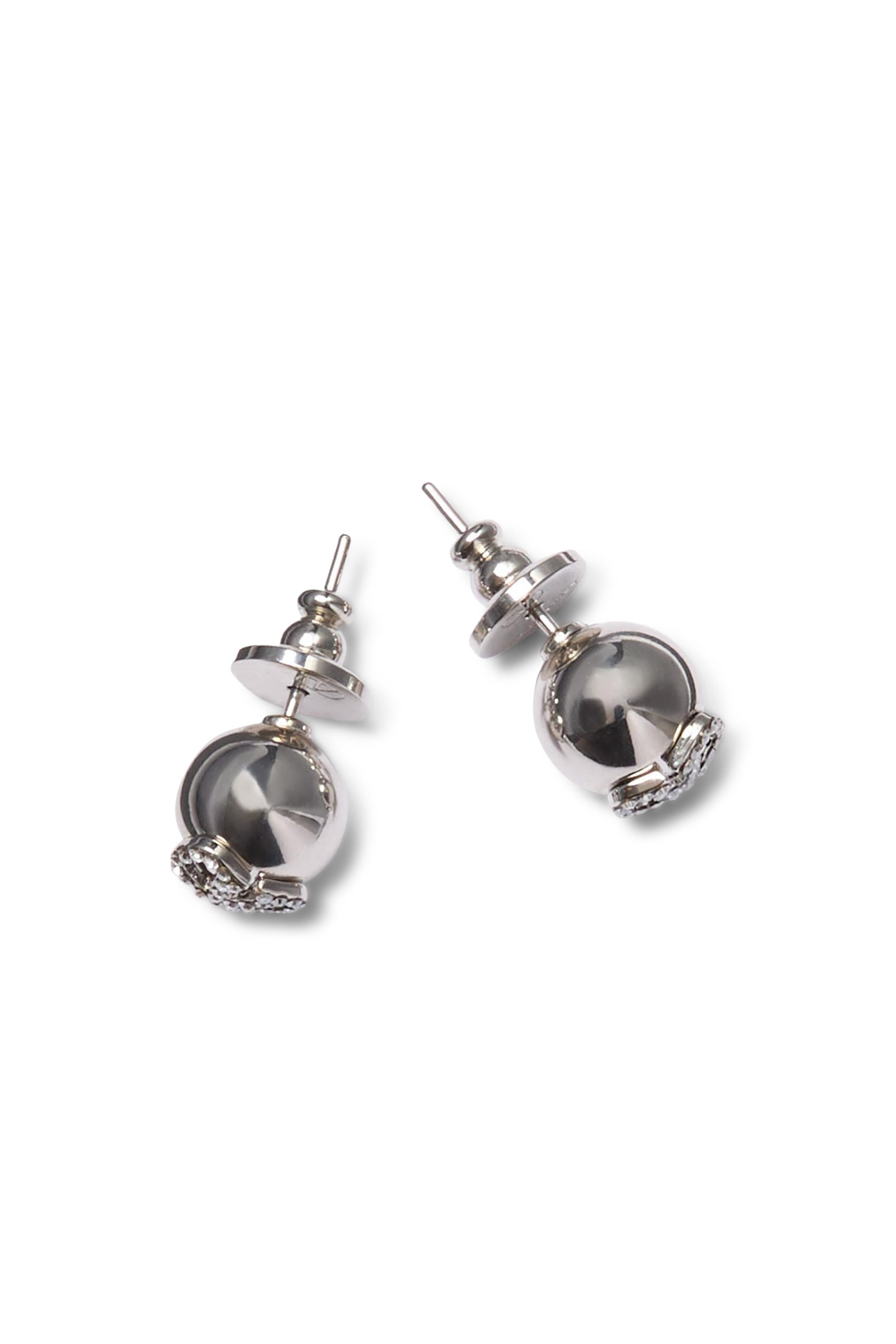 أقراط فالنتينو غارافاني مرصعة بكريستال سواروفسكي، معدن