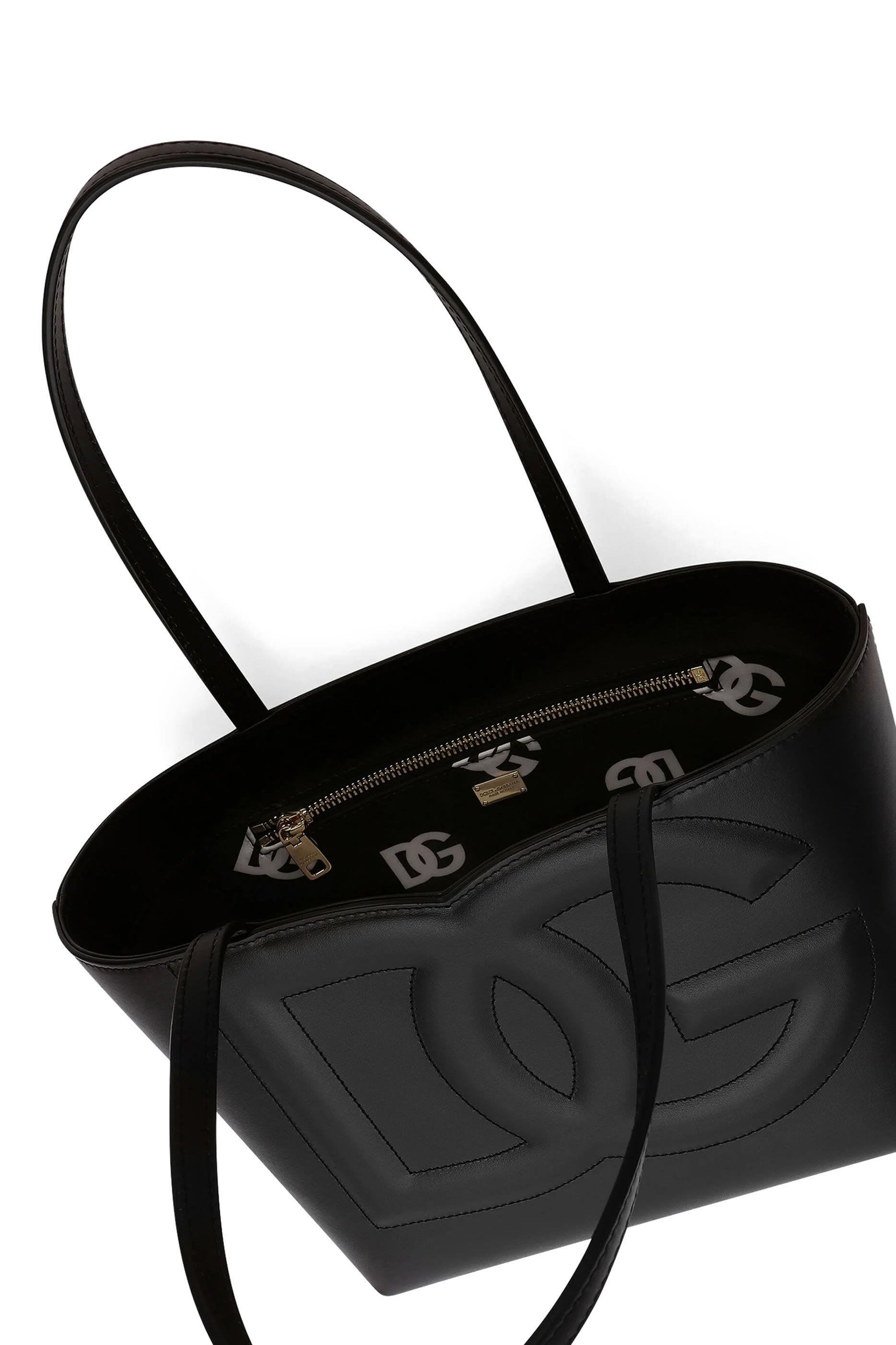 حقيبة يد صغيرة بشعار حرفي الماركة