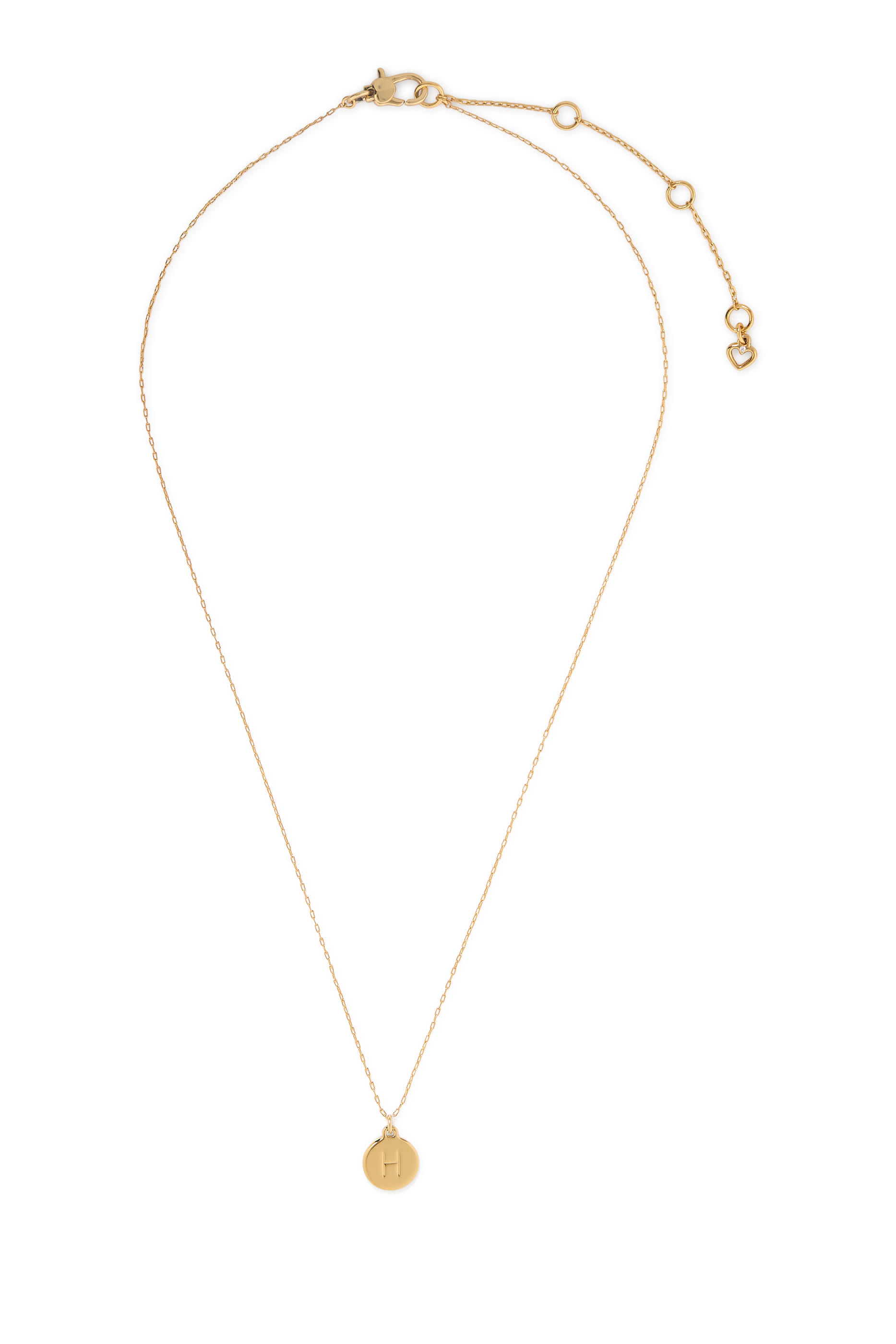 قلادة بدلاية صغيرة بنقشة حرف H