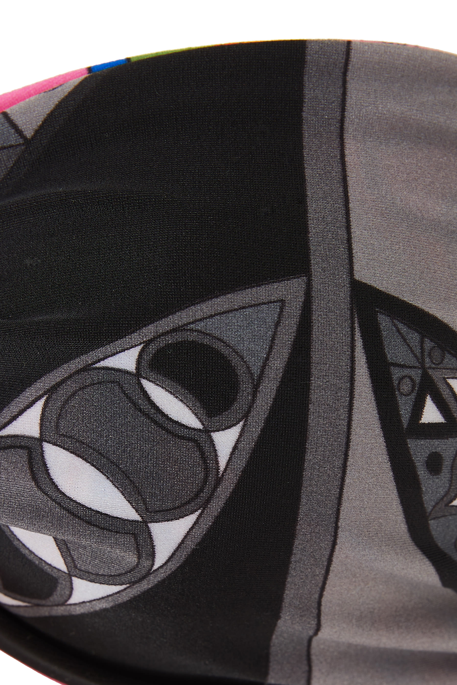 قطعة بيكيني علوية بتصميم وجهين وطبعة جيراندول