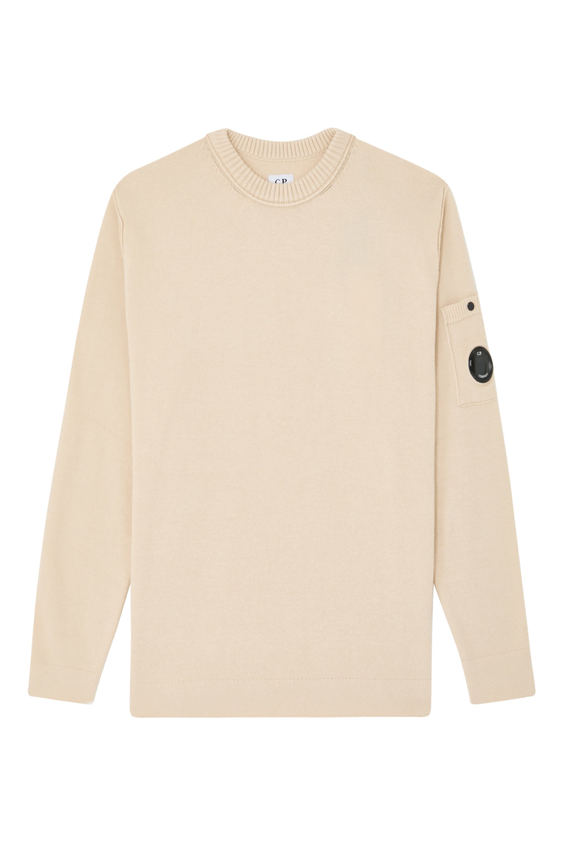 Cotton Stretch Crewneck Lens Sweatshirt