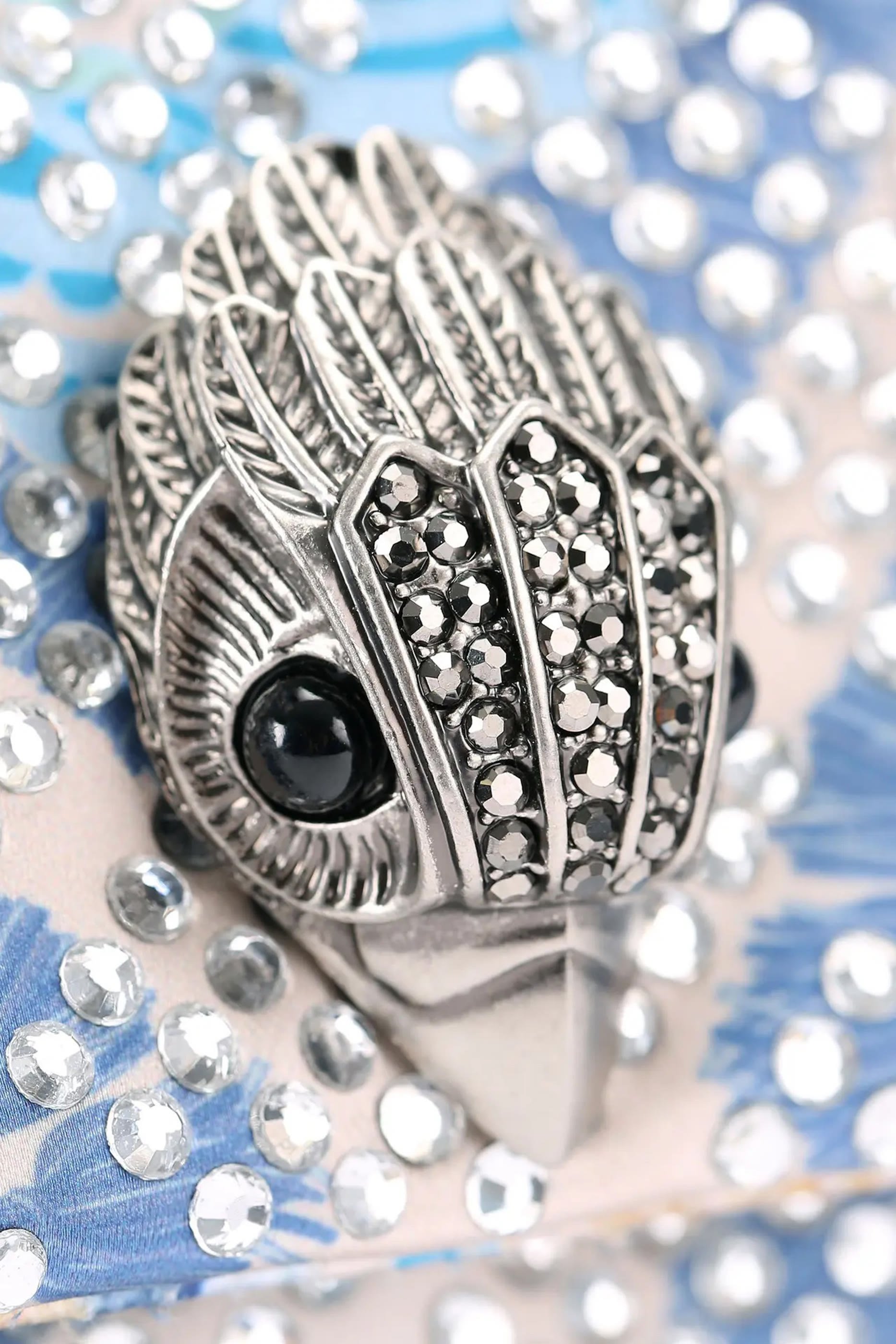 حقيبة كنسينغتون صغيرة مرصعة بكريستال