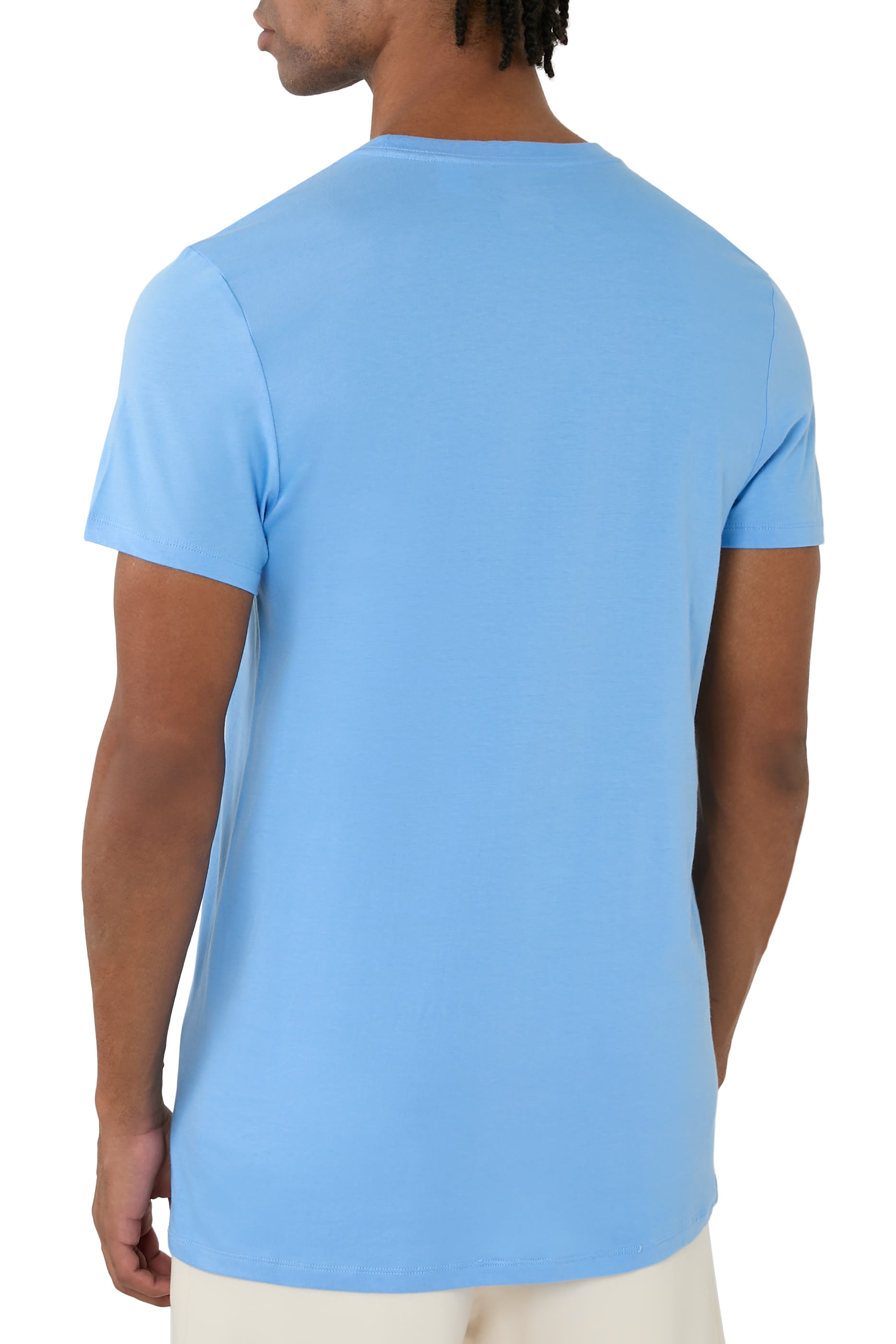 طقم تيشيرت بياقة ضيقة، 3 قطع