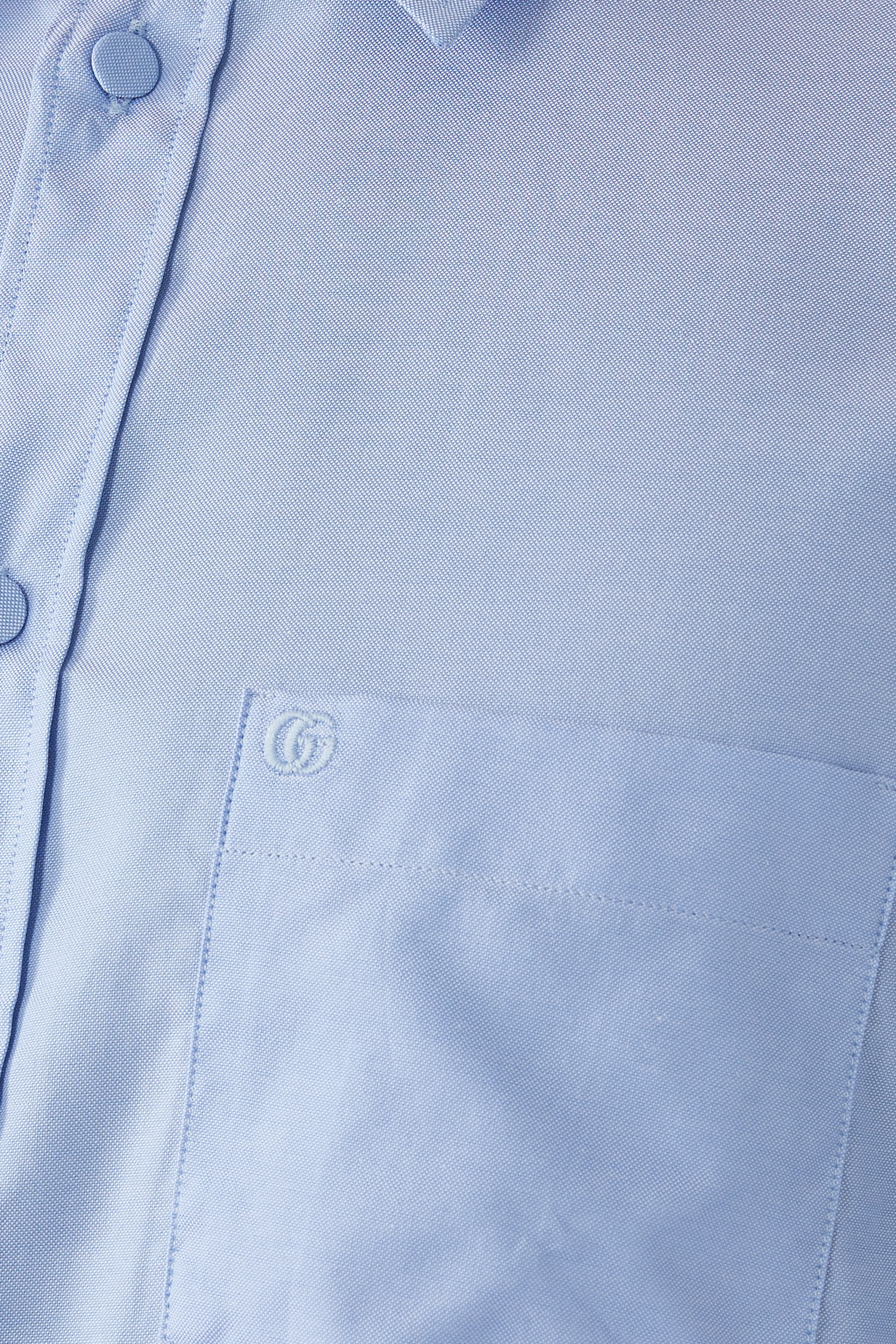 قميص أكسفورد قطن بشعار GG المطرز