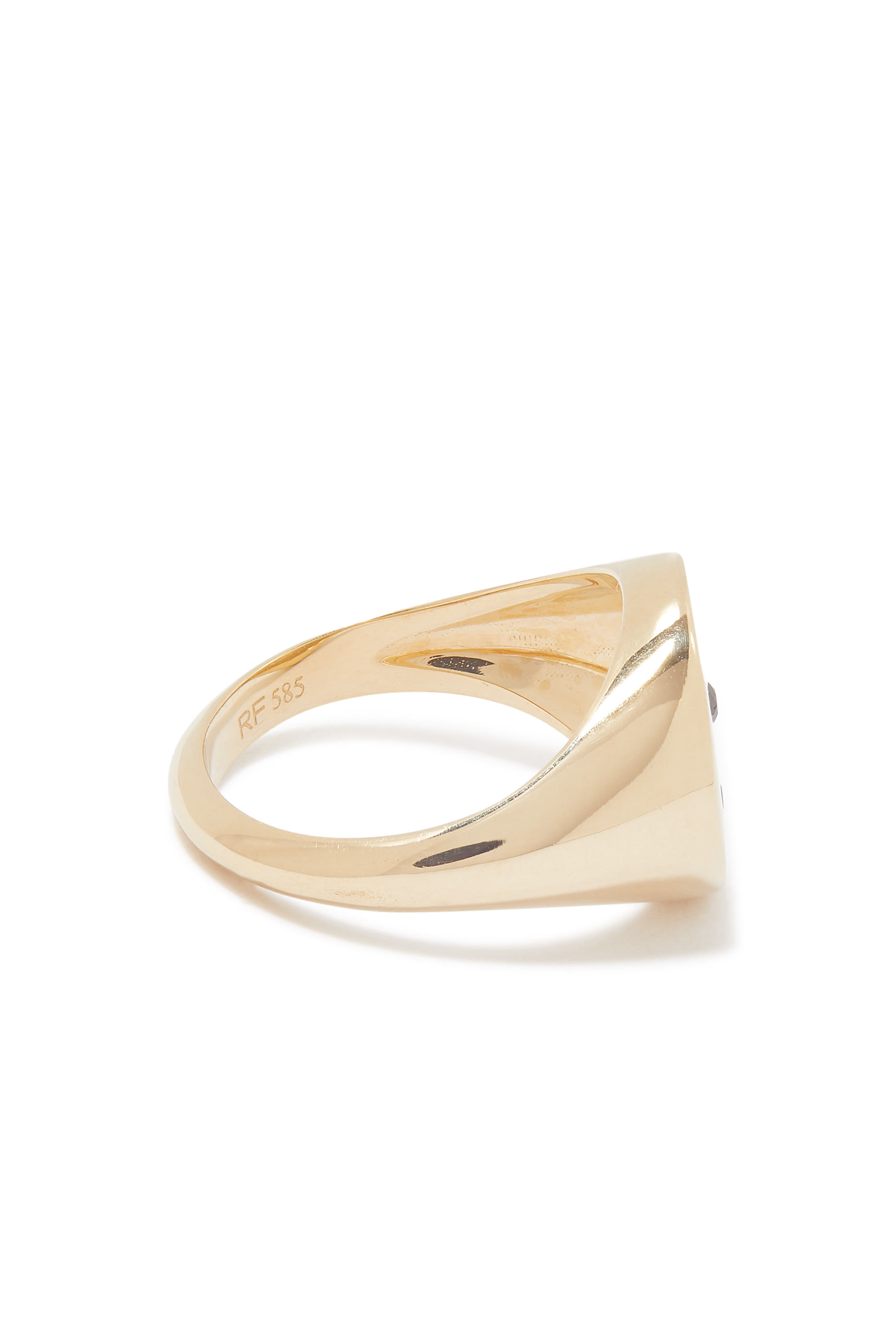 خاتم بشعار سمايلي مرصع بالماس