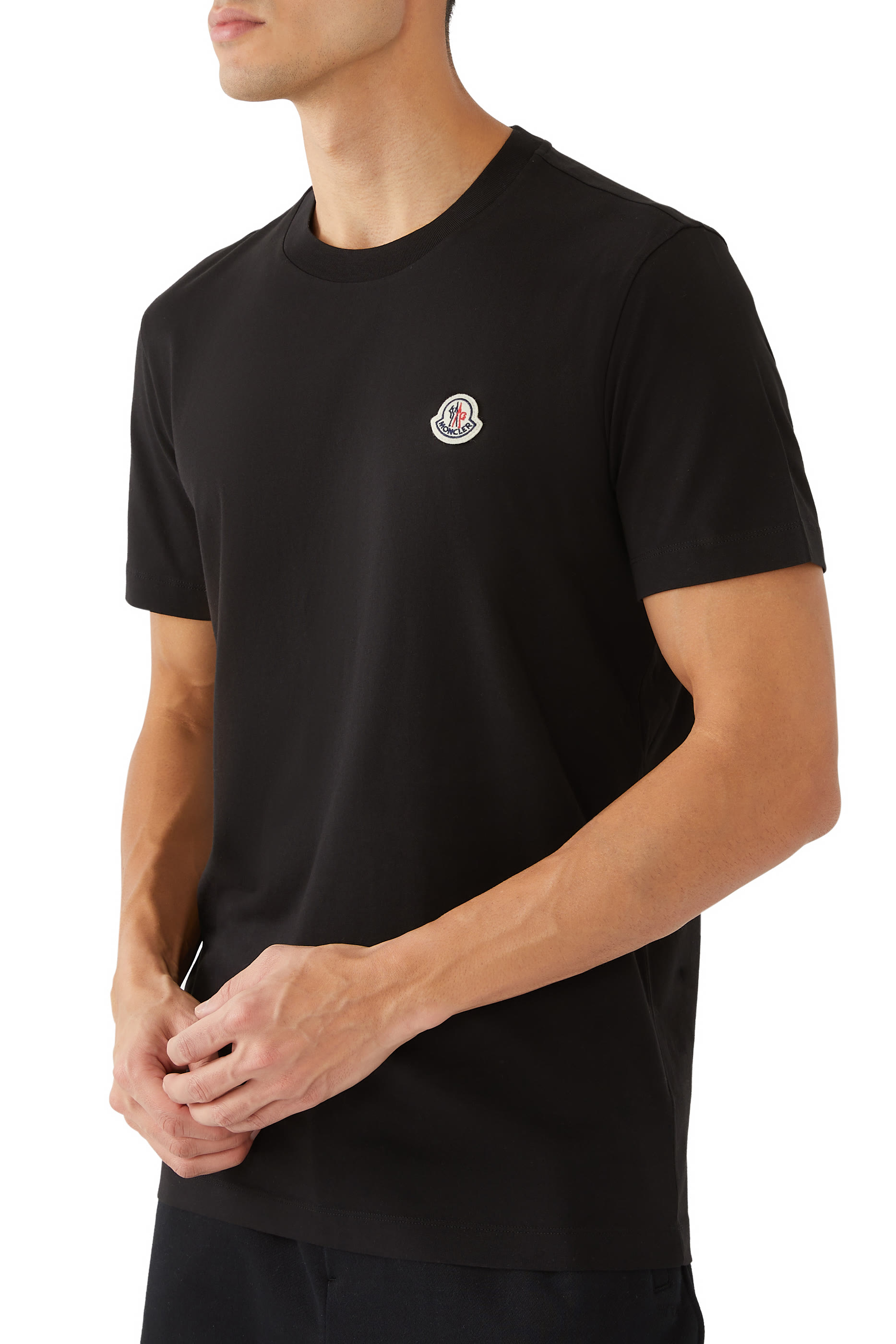 طقم تيشيرت برقعة شعار الماركة 3 قطع