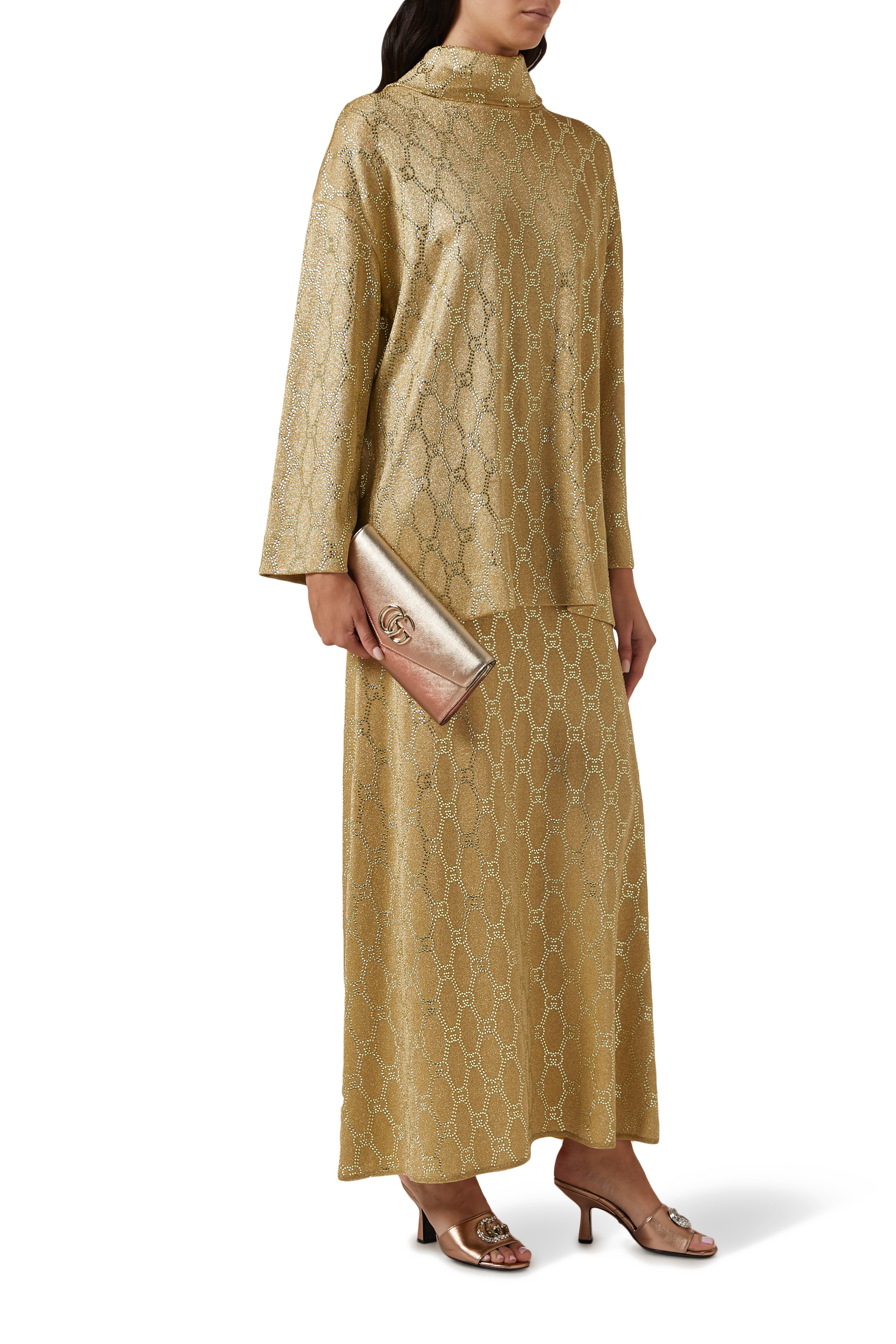 كلاتش برودواي بحلية حرفي شعار الماركة