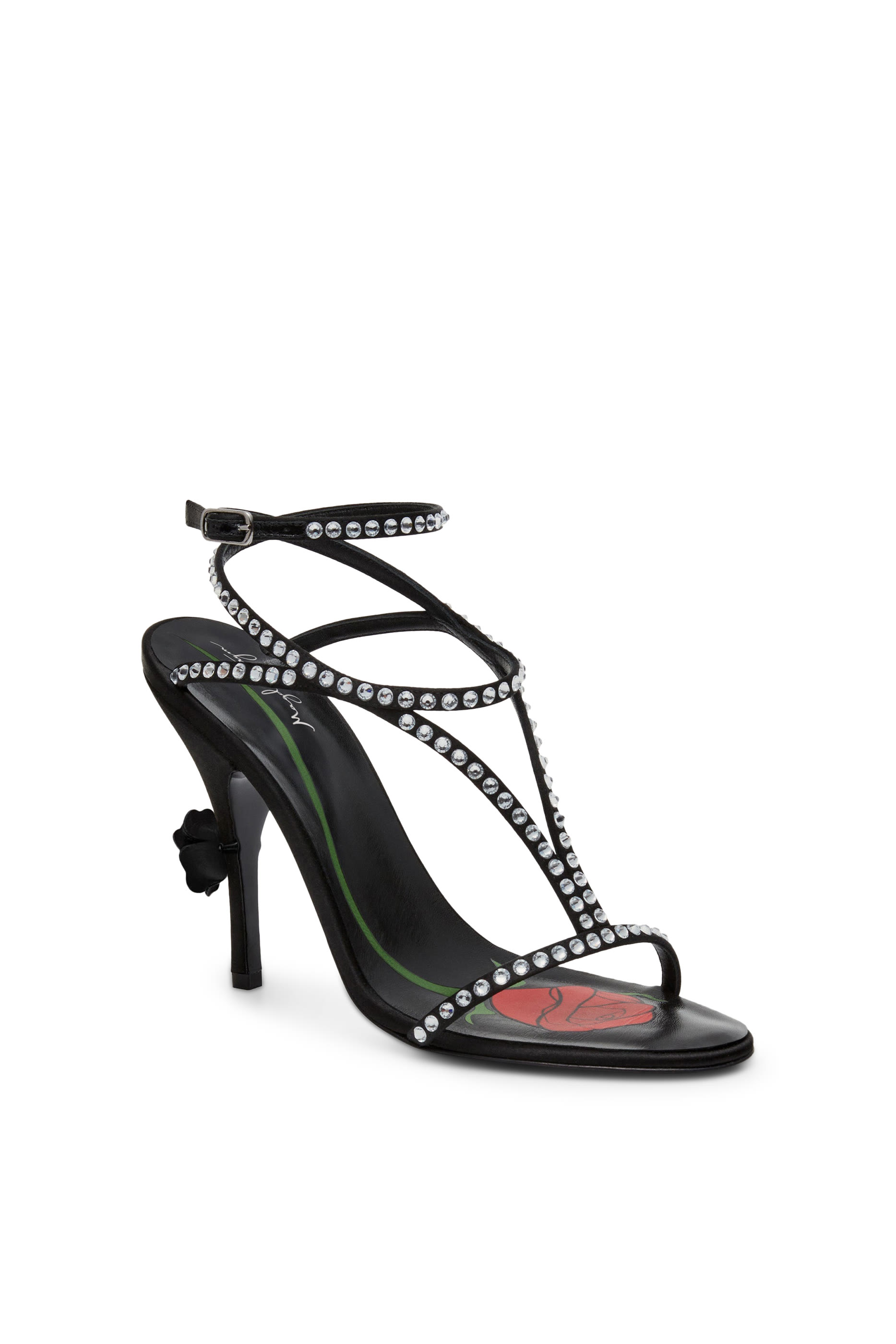 صندل 100 ستان مرصع بالكريستال