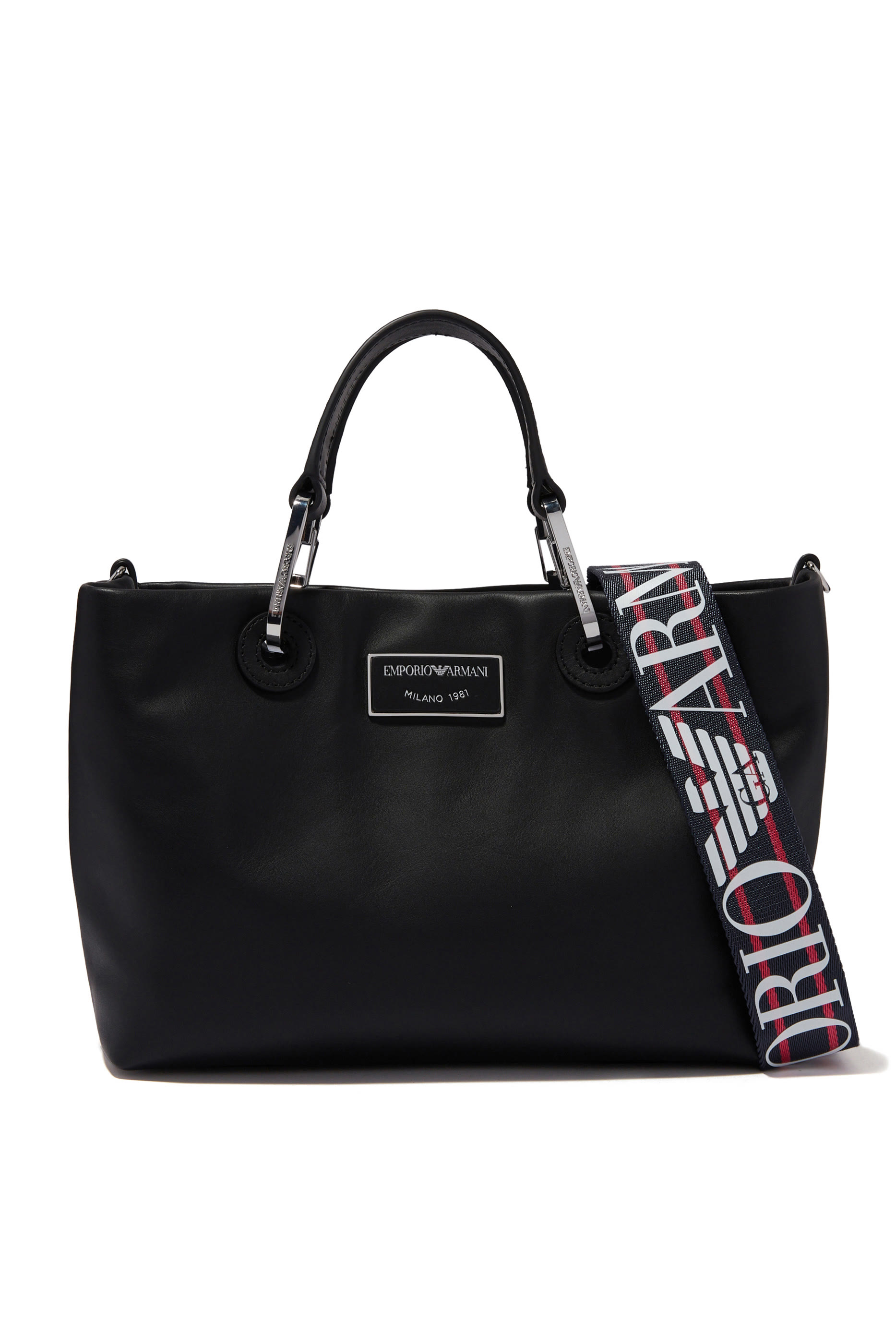 حقيبة يد ما اي ايه بحلية شعار الماركة