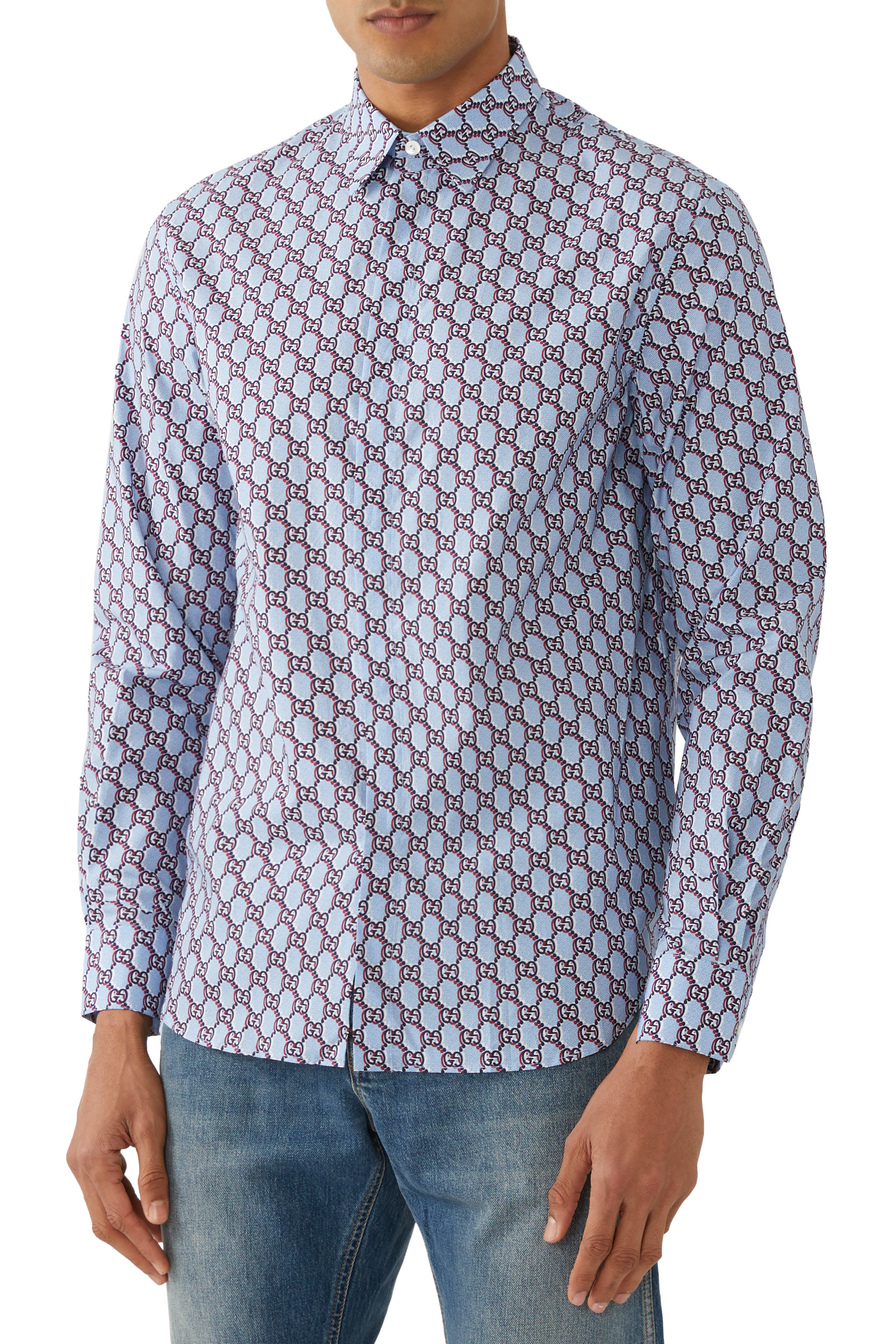 قميص بطبعات قطن