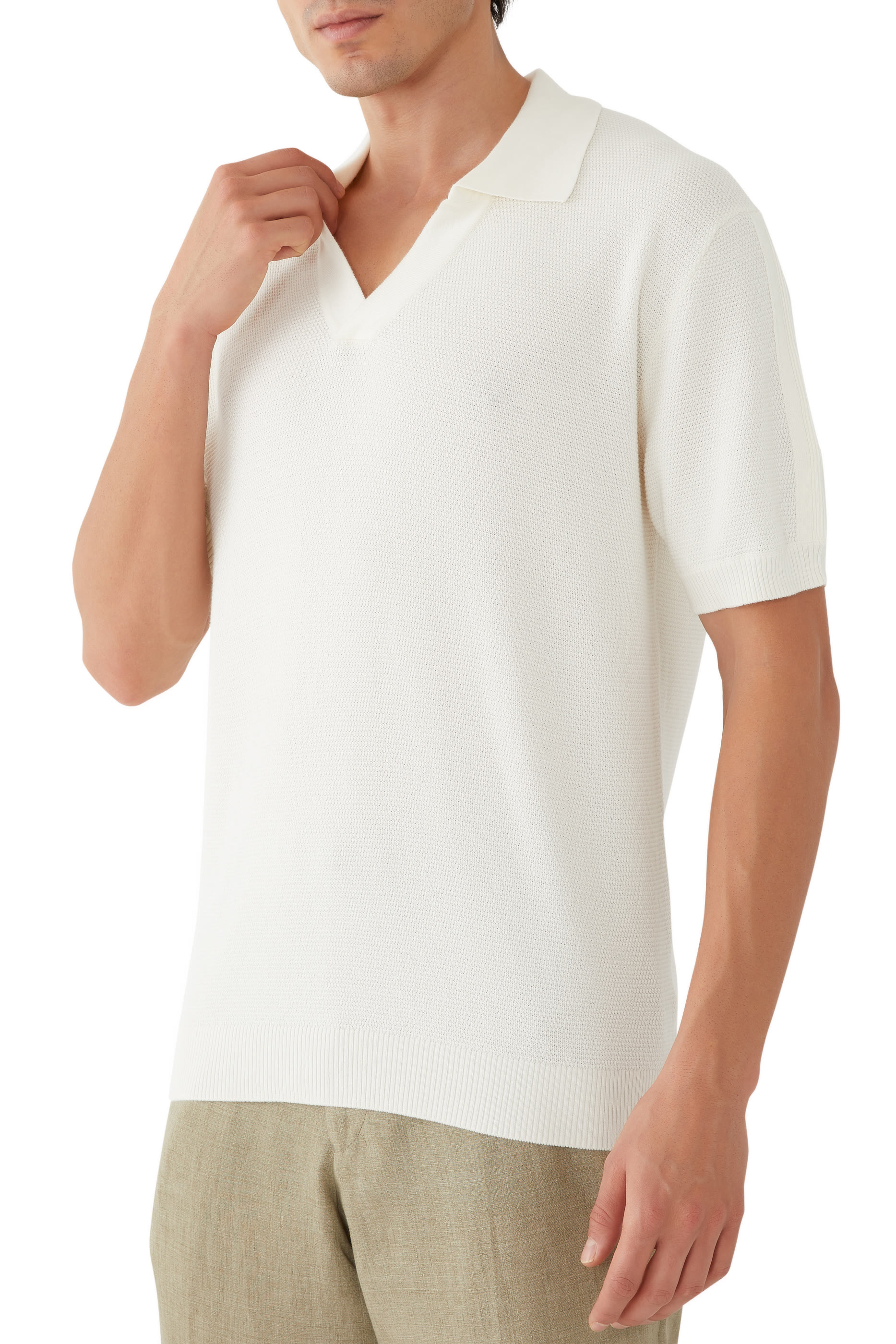 قميص بولو رينو منسوج