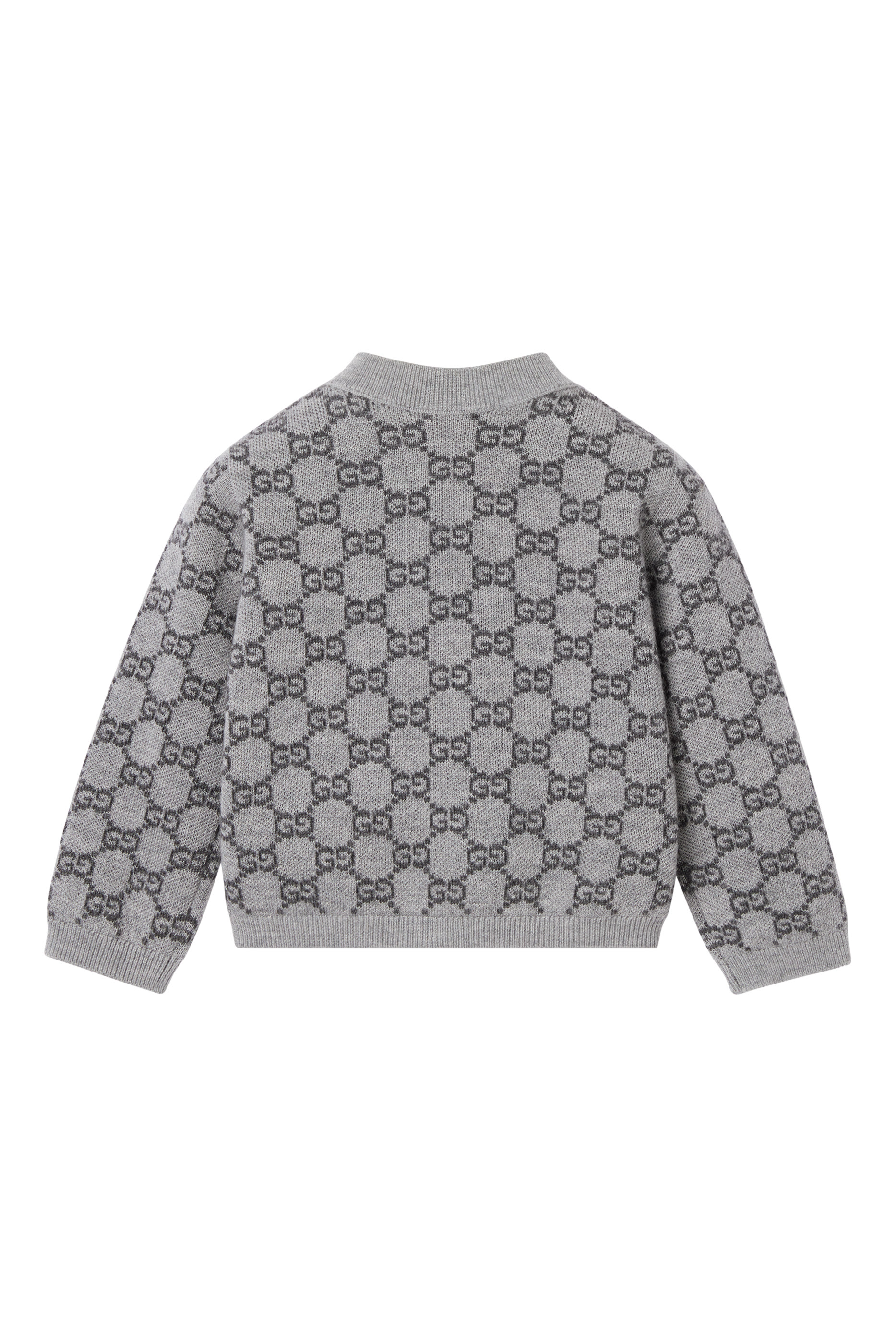 كارديغان مزين بشعار الماركة صوف للأطفال