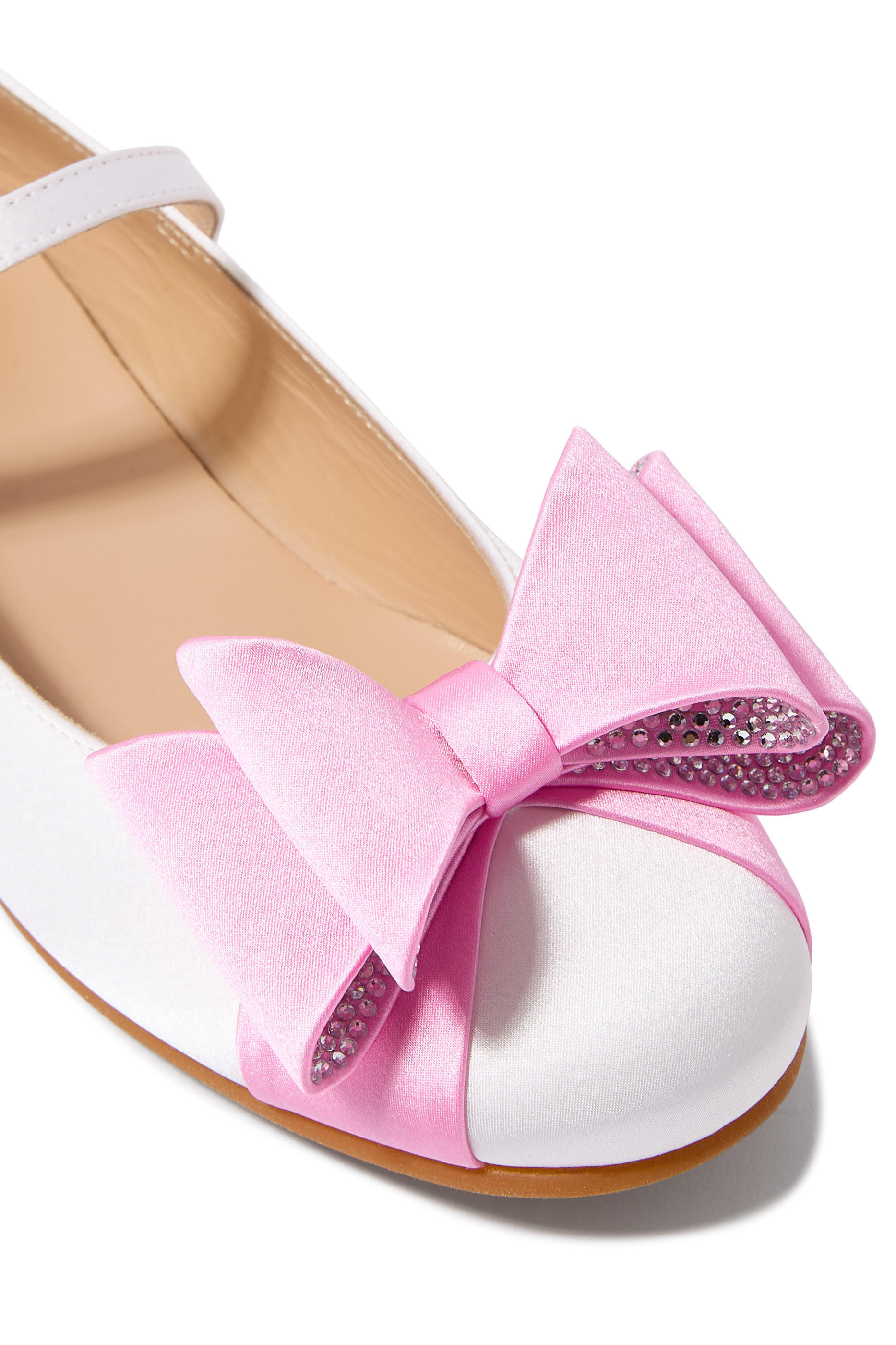 Kids  Le Cadeau Satin Mini Ballerinas
