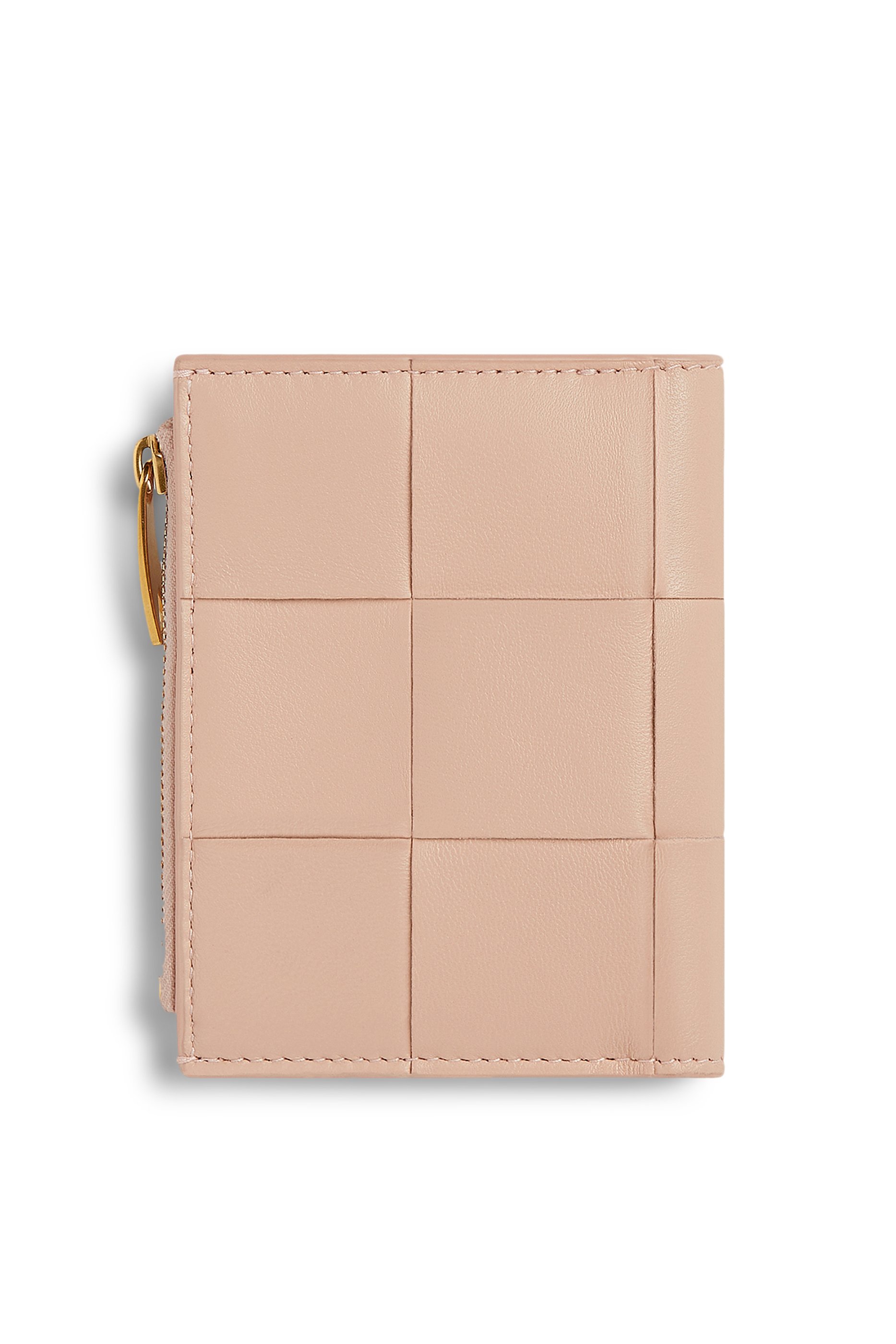 محفظة كاسيت صغيرة ثنائية الطي بسحاب