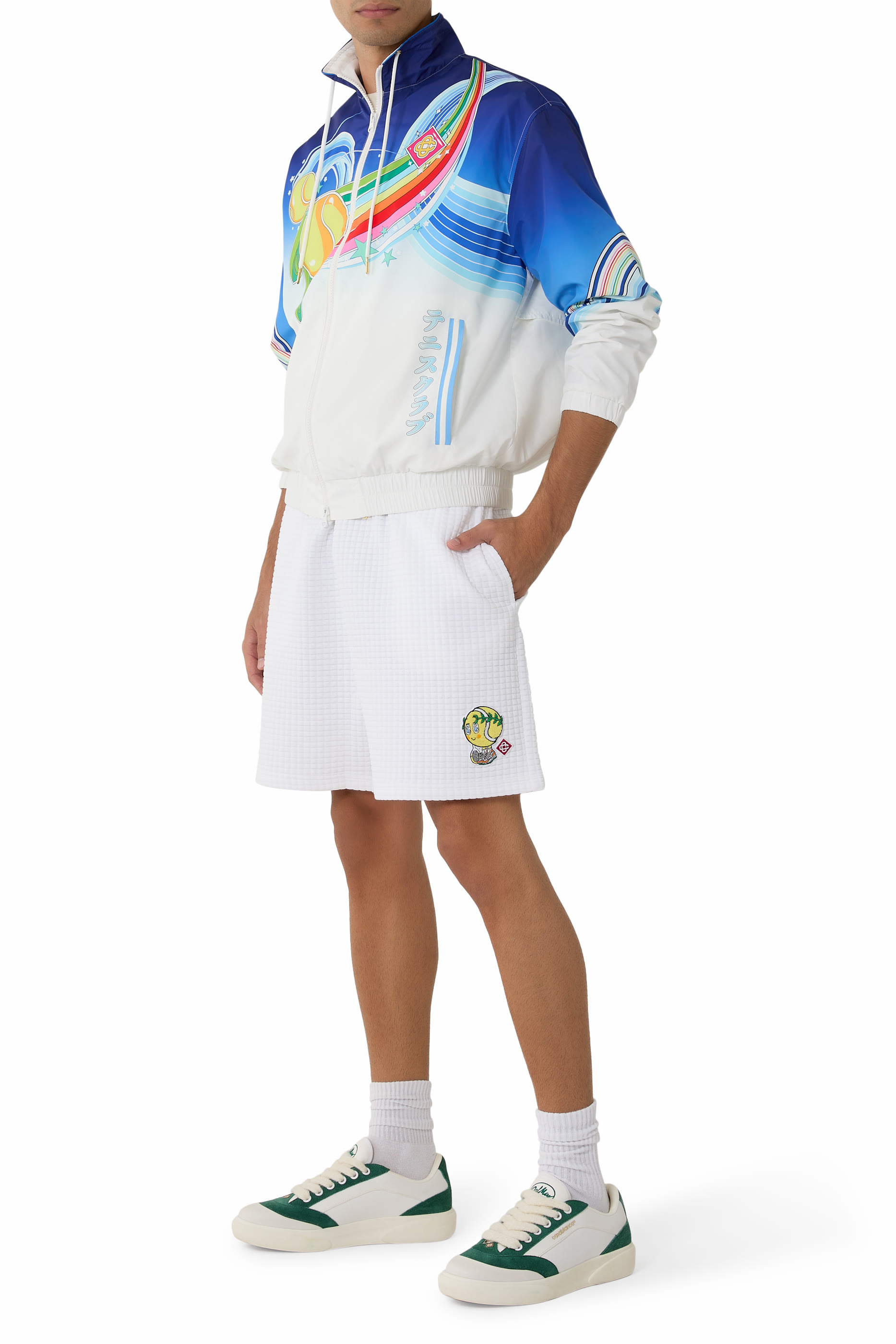 Tennis Mascot Quilted Sweatshorts