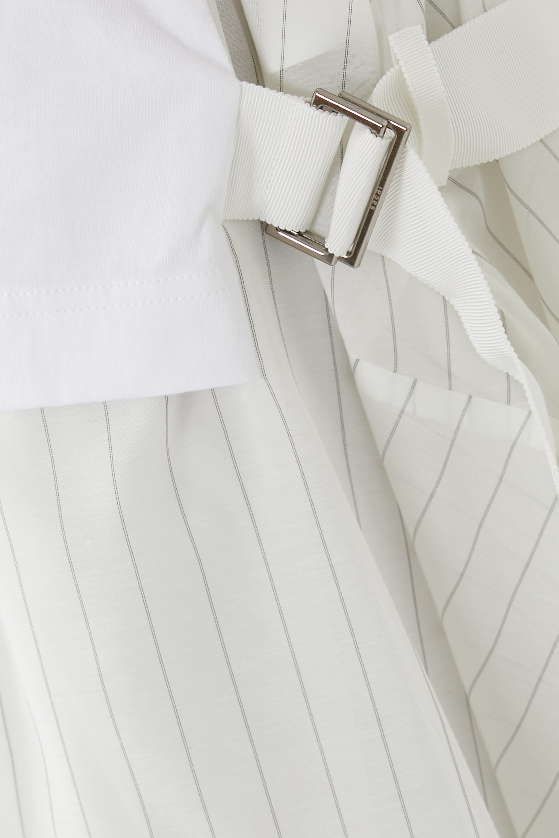 فستان قماش أورجانزا شبكي و قطن جيرسيه